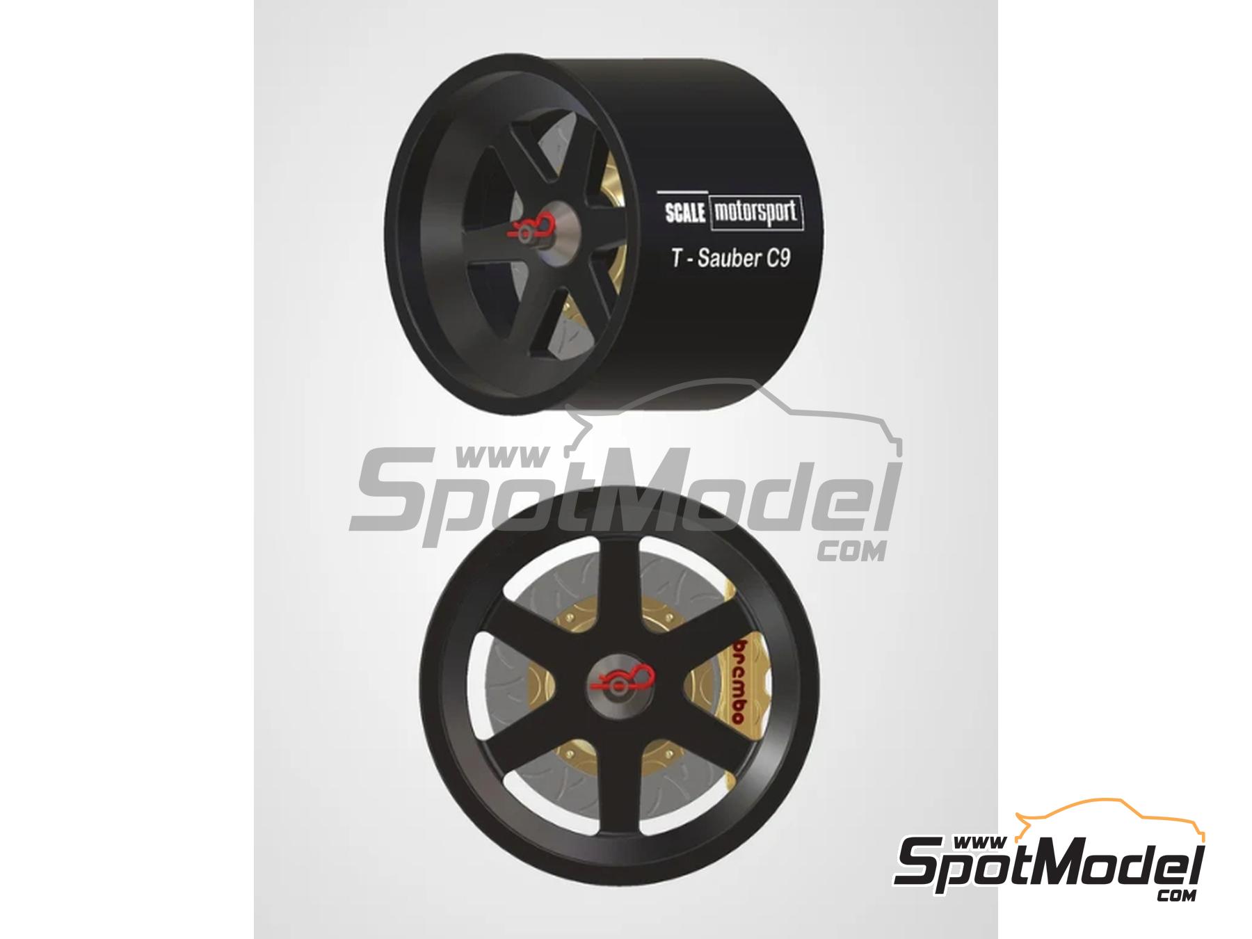 Image 2: Sauber Mercedes C9 | Rims in 1/24 scale manufactured by Scale Motorsport (ref.&nbsp;SM6113, also 6113)
