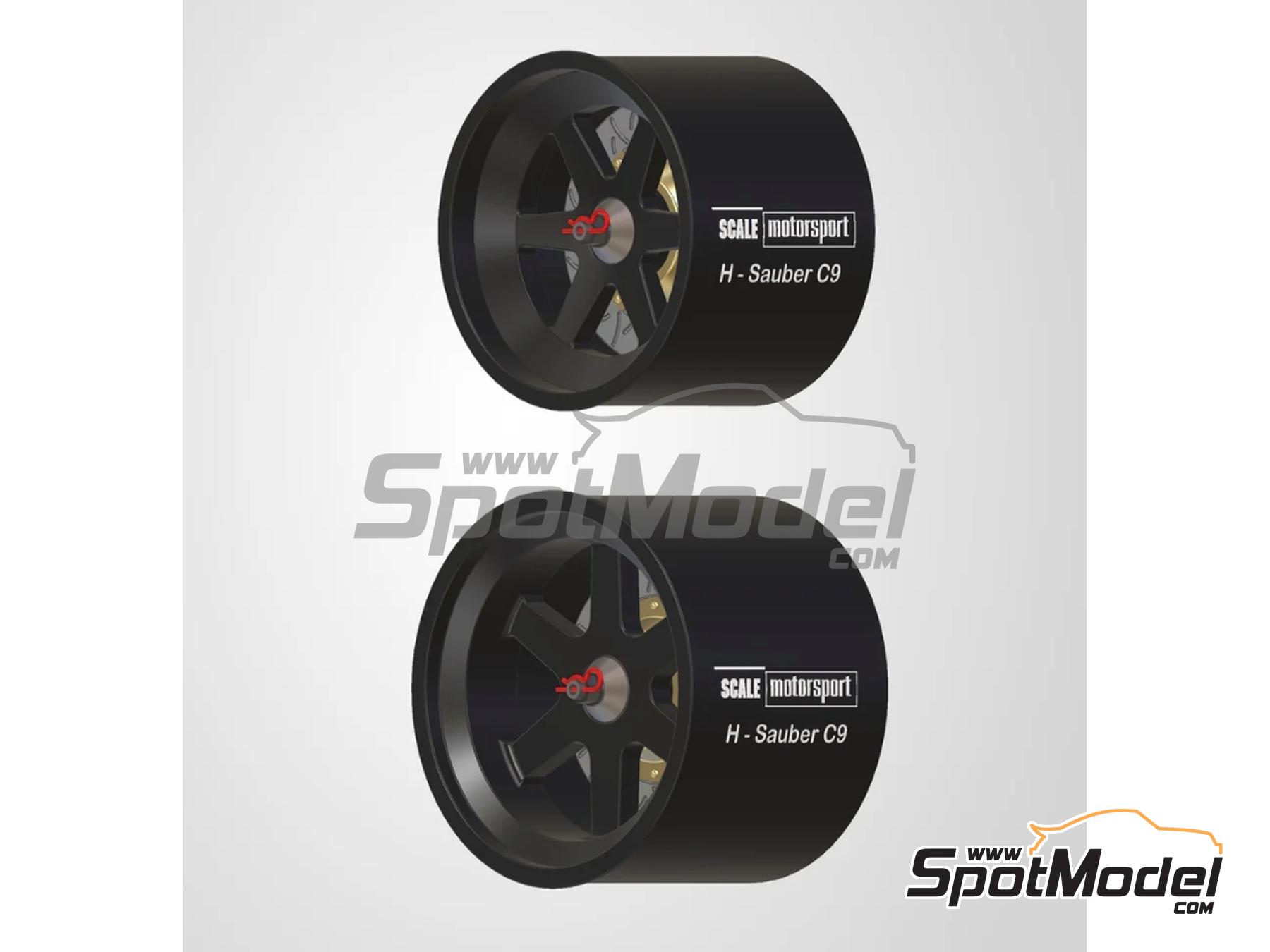 Image 1: Sauber Mercedes C9 | Rims in 1/24 scale manufactured by Scale Motorsport (ref.&nbsp;SM61132, also 61132)