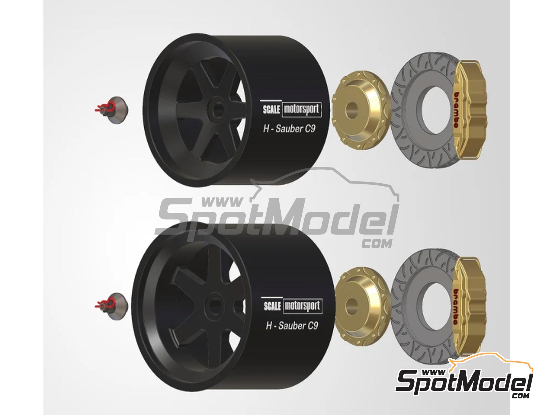 Image 2: Sauber Mercedes C9 | Rims in 1/24 scale manufactured by Scale Motorsport (ref.&nbsp;SM61132, also 61132)