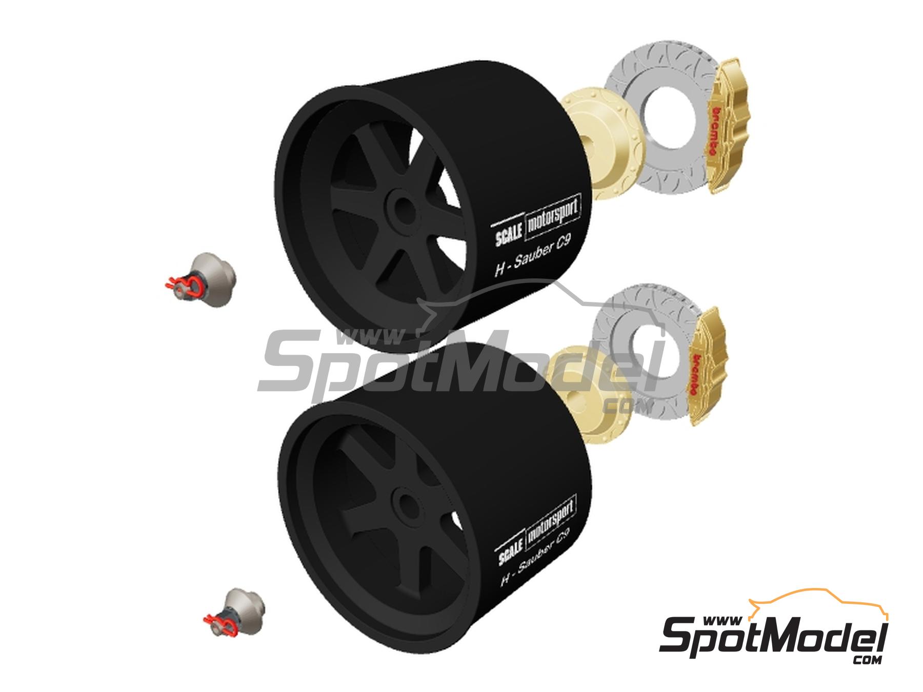 Image 4: Sauber Mercedes C9 | Rims in 1/24 scale manufactured by Scale Motorsport (ref.&nbsp;SM61132, also 61132)