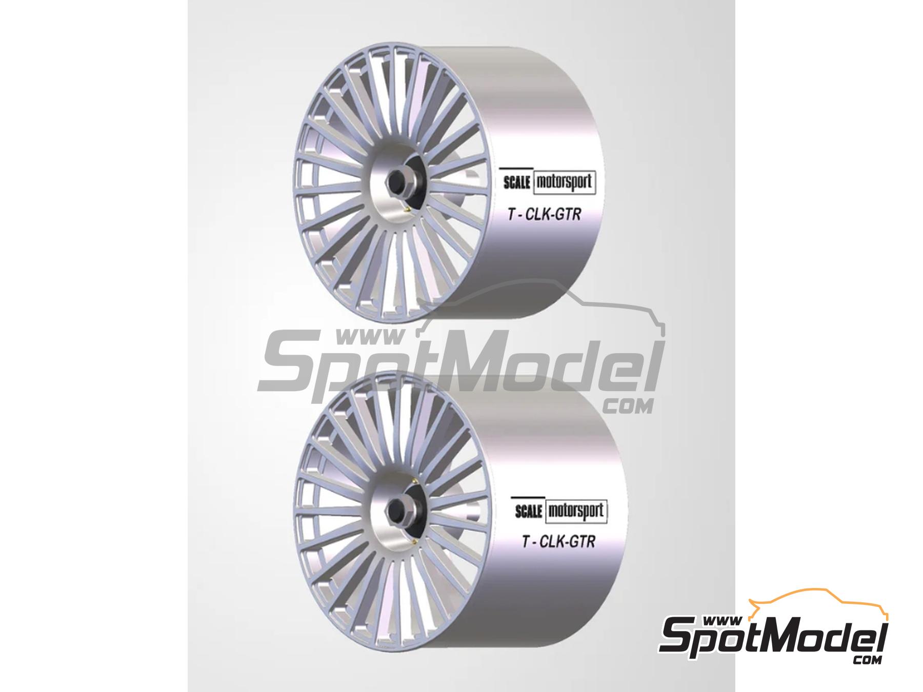 Scale Motorsport 6260: Rims 1/24 scale - Mercedes CLK-GTR - for Tamiya references TAM24195, TAM24201, TAM24206 and TAM24214 - 4 units (ref. SM6260)