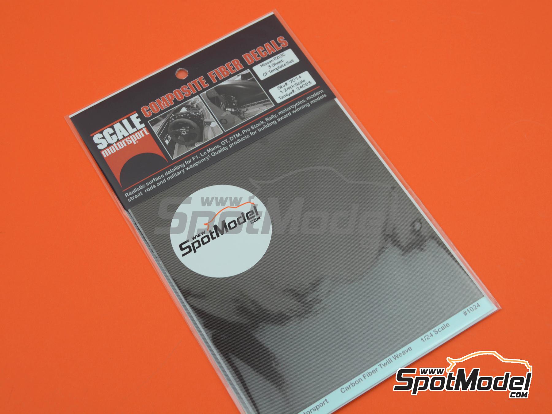 Image 4: Nissan R89C | Carbon fibre pattern decal set in 1/24 scale manufactured by Scale Motorsport (ref.&nbsp;SM7014, also 0810614007049 and 7014)