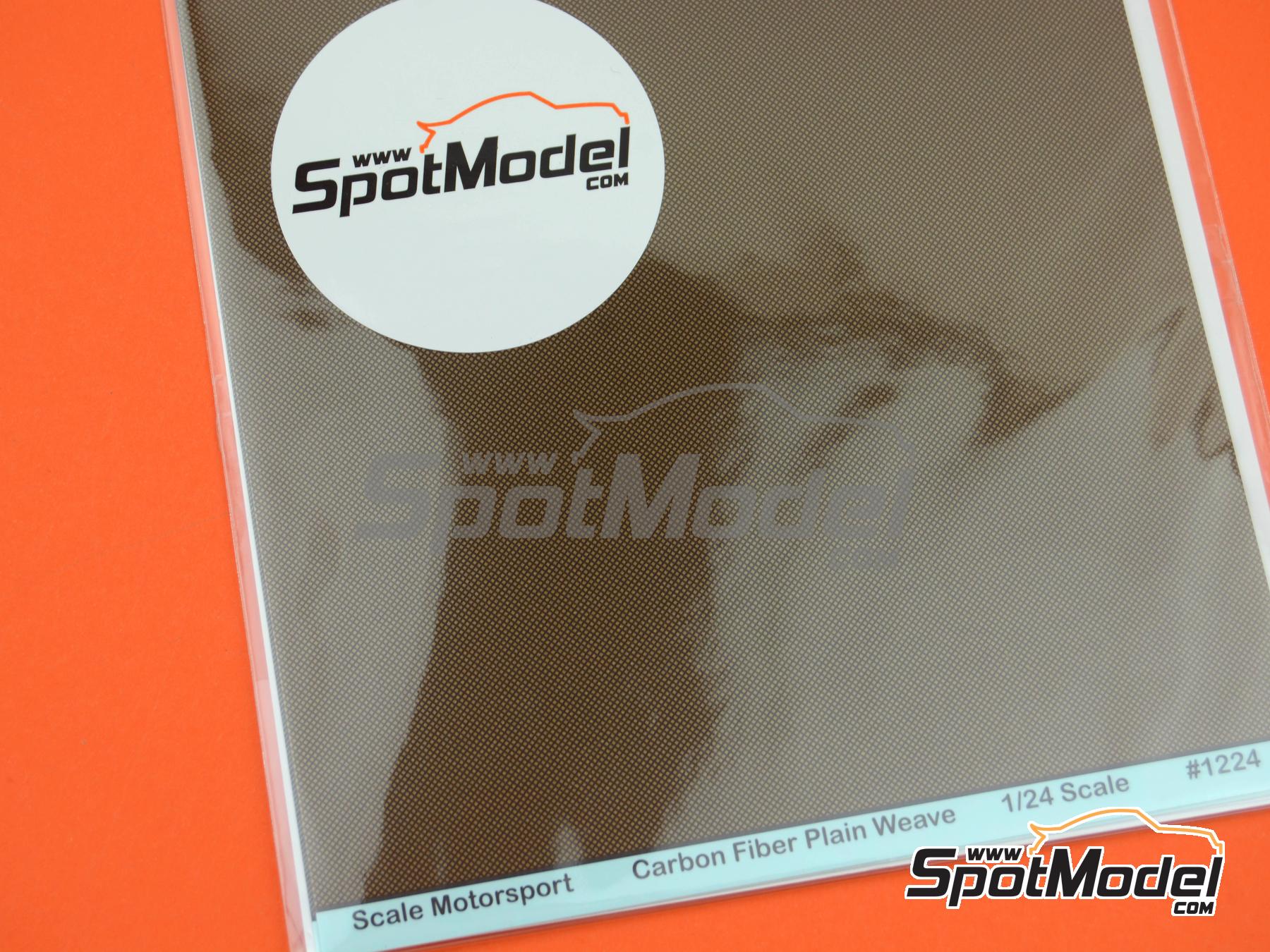 Image 3: Ford Focus WRC | Carbon fibre pattern decal set in 1/24 scale manufactured by Scale Motorsport (ref.&nbsp;SM7020, also 0810614000200 and 7020)