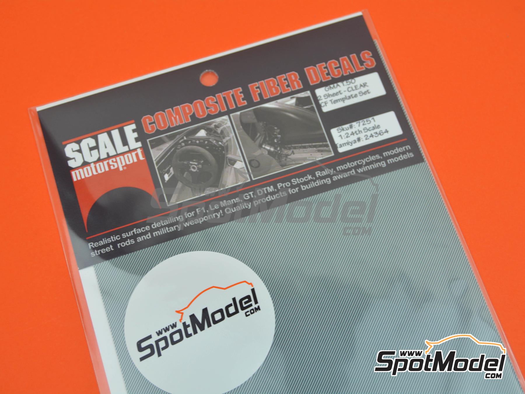 Image 2: Gordon Murray GMA Type 50 Full Carbon Jacket - Twill weave/Clear | Carbon fibre pattern decal set in 1/24 scale manufactured by Scale Motorsport (ref.&nbsp;SM7251, also 7251)