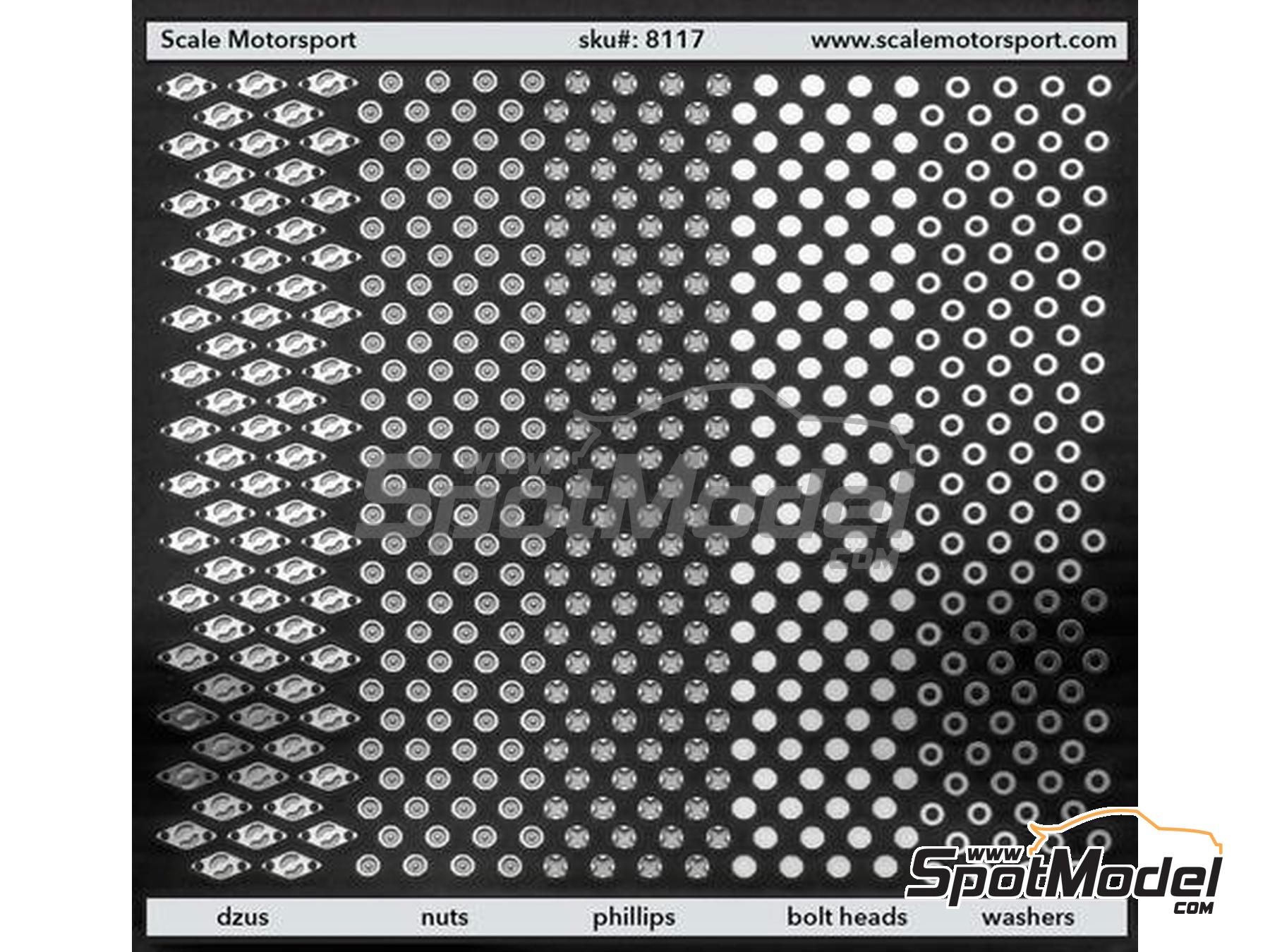 Image 3: Dzus, nuts, phillips heads, bold heads and washers | Detail in 1/24 scale manufactured by Scale Motorsport (ref.&nbsp;SM8117, also 8117)