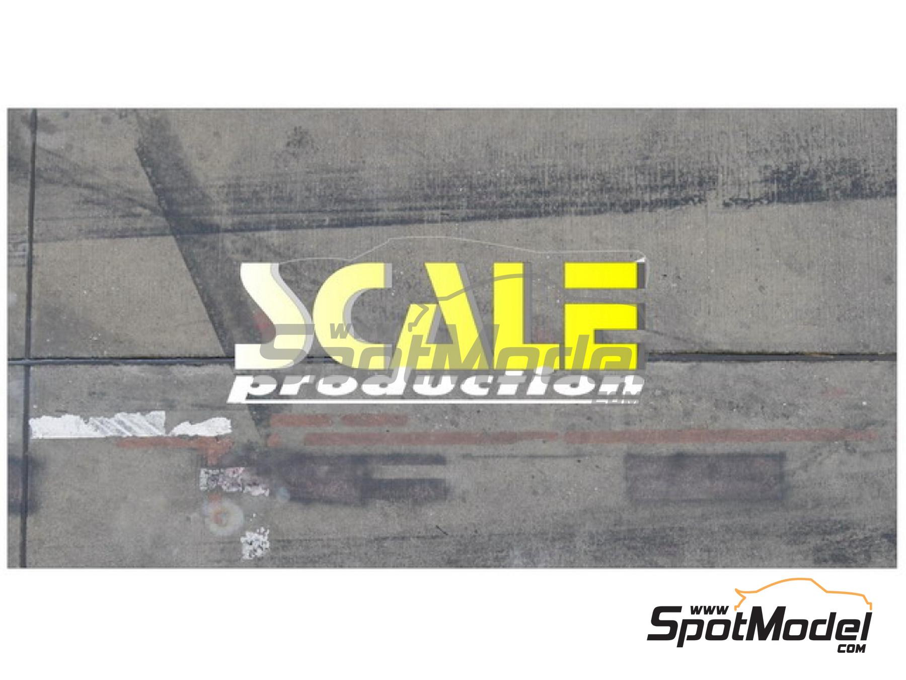 Image 1: Self adhesive pit-lane stickers - Version 3 | Detail in 1/24 scale manufactured by Scale Production (ref.&nbsp;SP24-BB3)