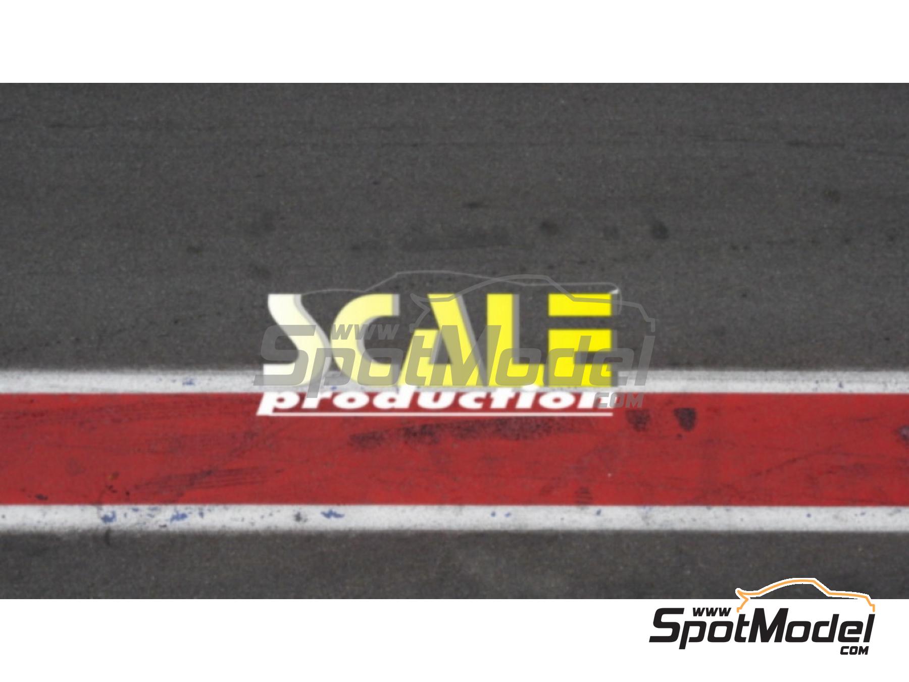 Image 1: Self adhesive pit-lane stickers - Version 6 | Detail in 1/24 scale manufactured by Scale Production (ref.&nbsp;SP24-BB6)