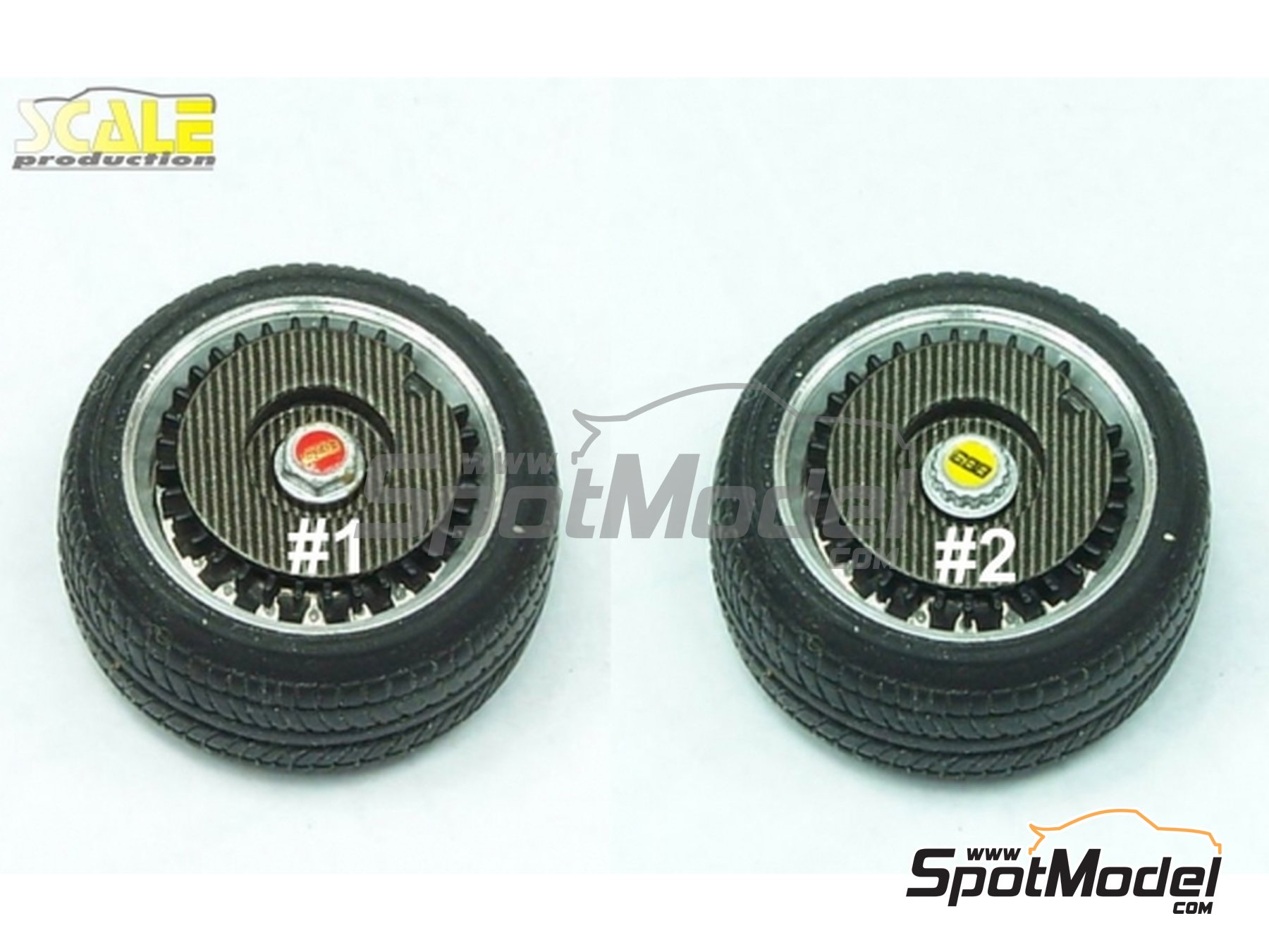 Image 2: BBS Turbo Fan 15'' and 16'' | Detail in 1/24 scale manufactured by Scale Production (ref.&nbsp;SP24-TF001-1, also SP_TF001#1+DECAL)