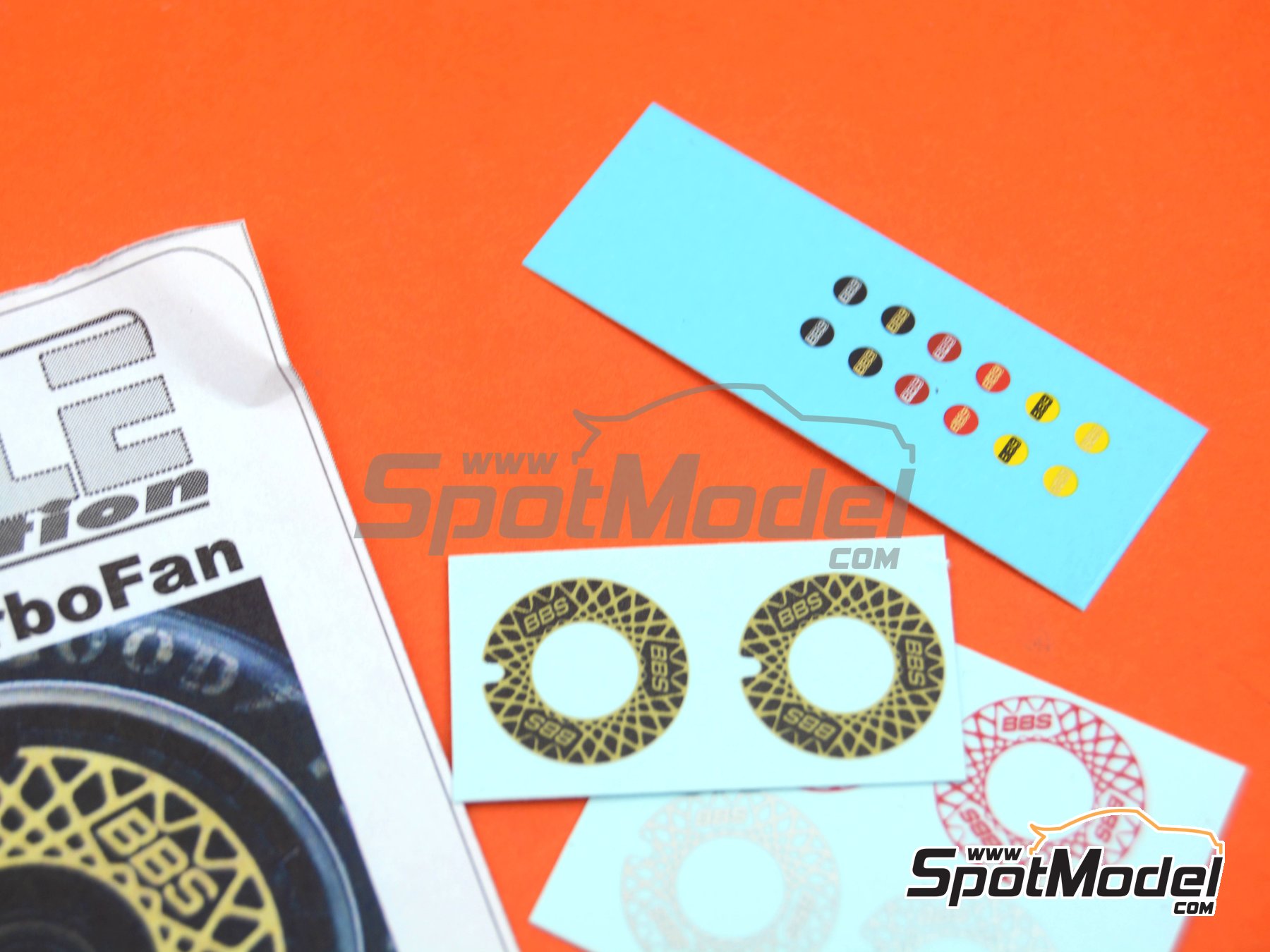 Image 9: BBS Turbo Fan 15'' and 16'' | Detail in 1/24 scale manufactured by Scale Production (ref.&nbsp;SP24-TF001-1, also SP_TF001#1+DECAL)