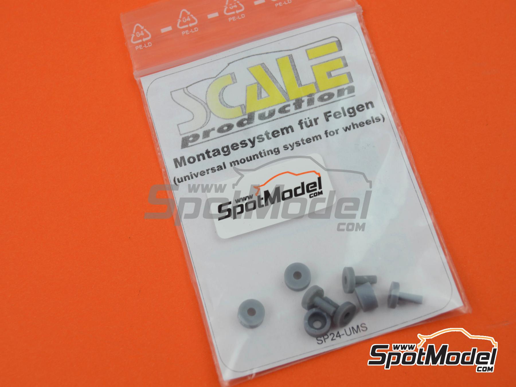Image 2: Universal Mounting System for wheels | Upgrade in 1/24 scale manufactured by Scale Production (ref.&nbsp;SP24-UMS)