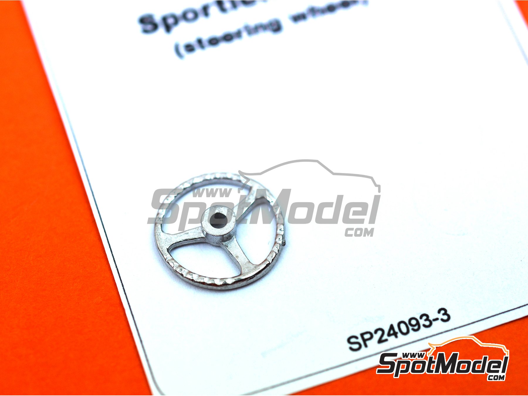 Image 1: Volante de tres radios | Volante en escala&nbsp;1/24 fabricado por Scale Production (ref.&nbsp;SP24093-3, tambien 24093-3)