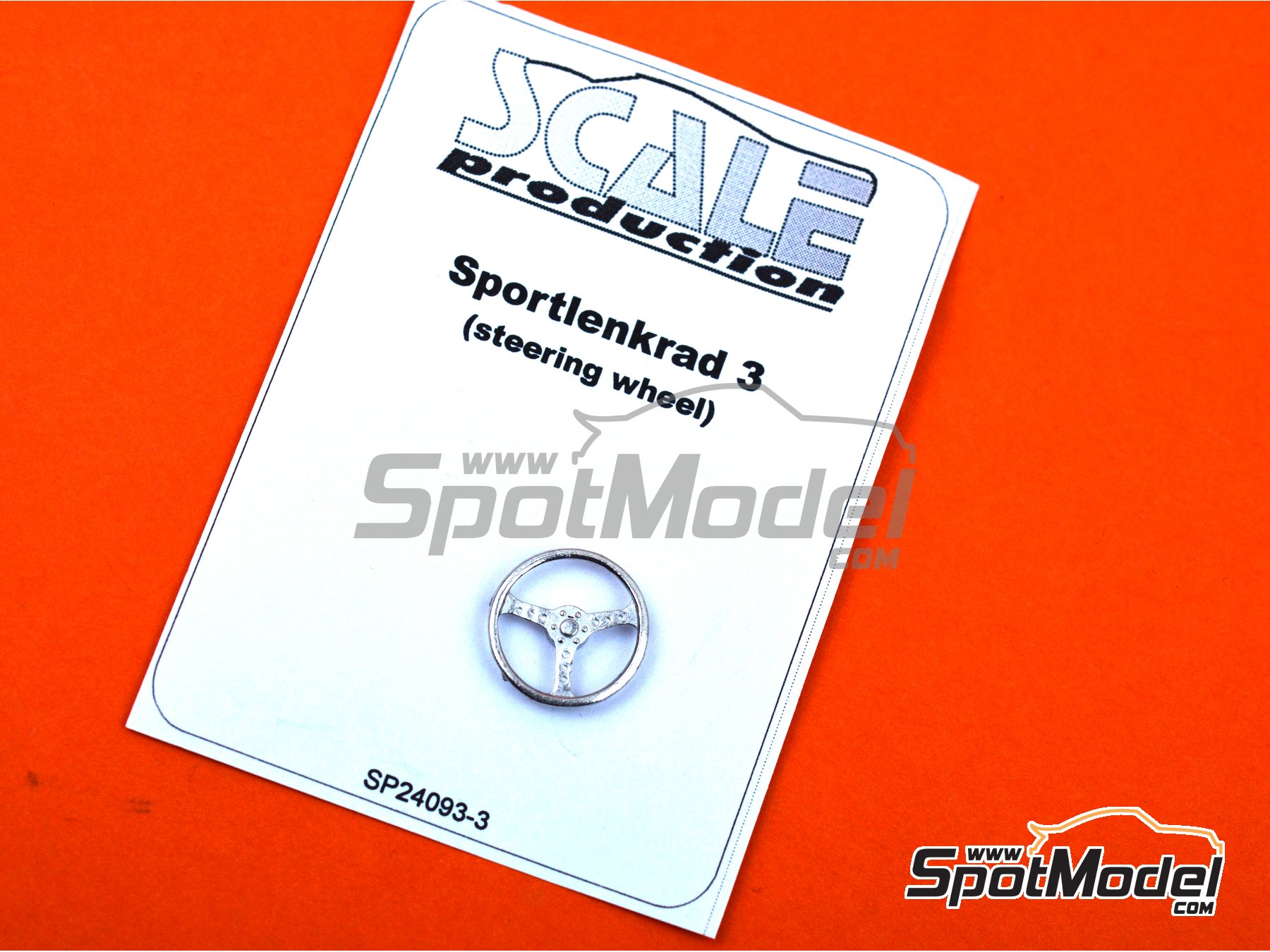 Image 3: Volante de tres radios | Volante en escala&nbsp;1/24 fabricado por Scale Production (ref.&nbsp;SP24093-3, tambien 24093-3)