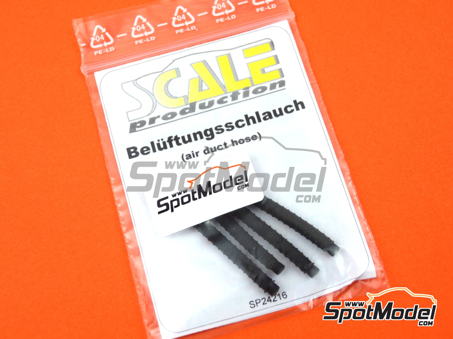 Image 4: Air duct hose | Detail in 1/24 scale manufactured by Scale Production (ref.&nbsp;SP24216)