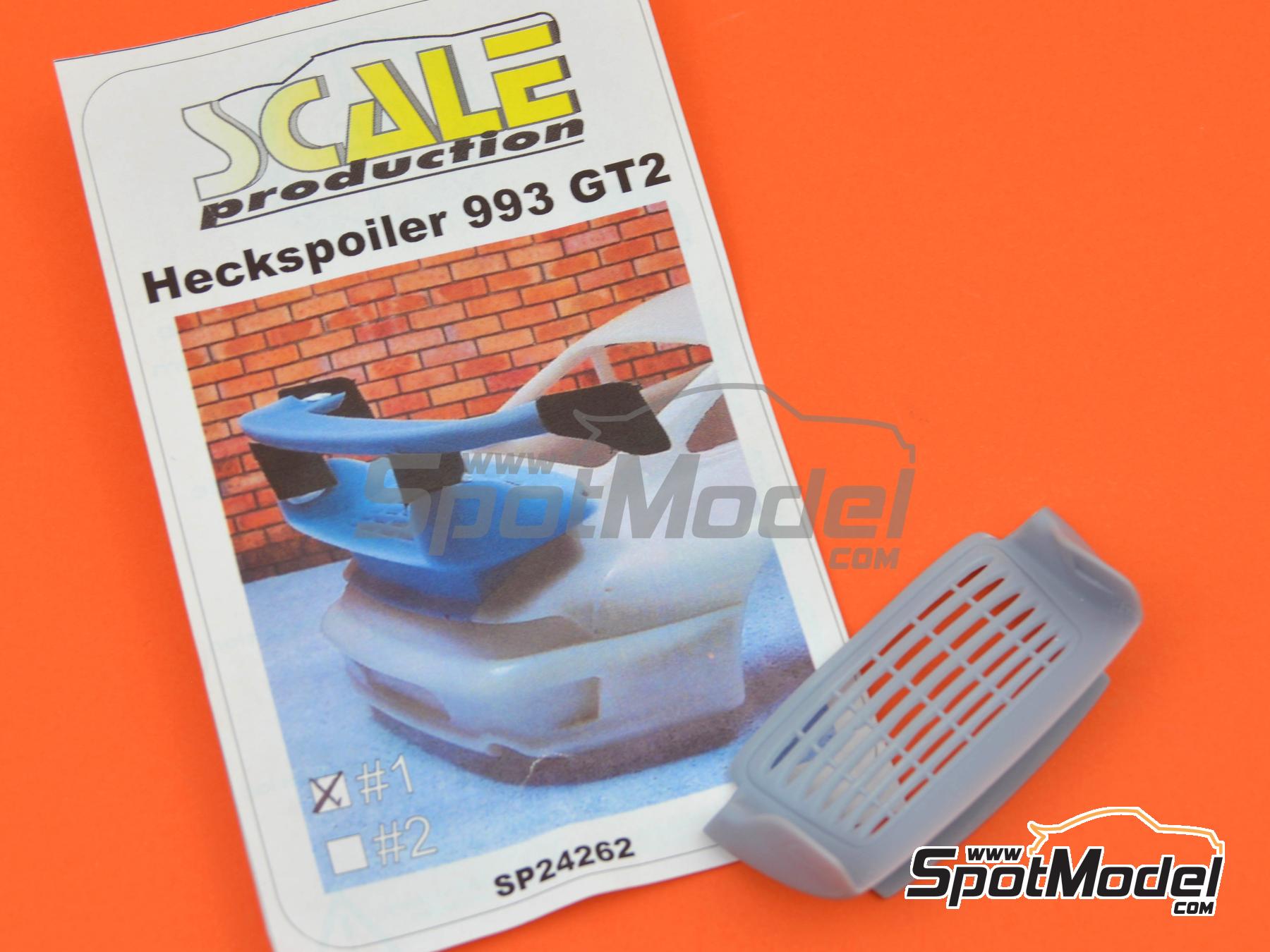 Image 5: Porsche 993 GT2 rear wing type 1 | Wing set in 1/24 scale manufactured by Scale Production (ref.&nbsp;SP24262-1, also SP24262#1)