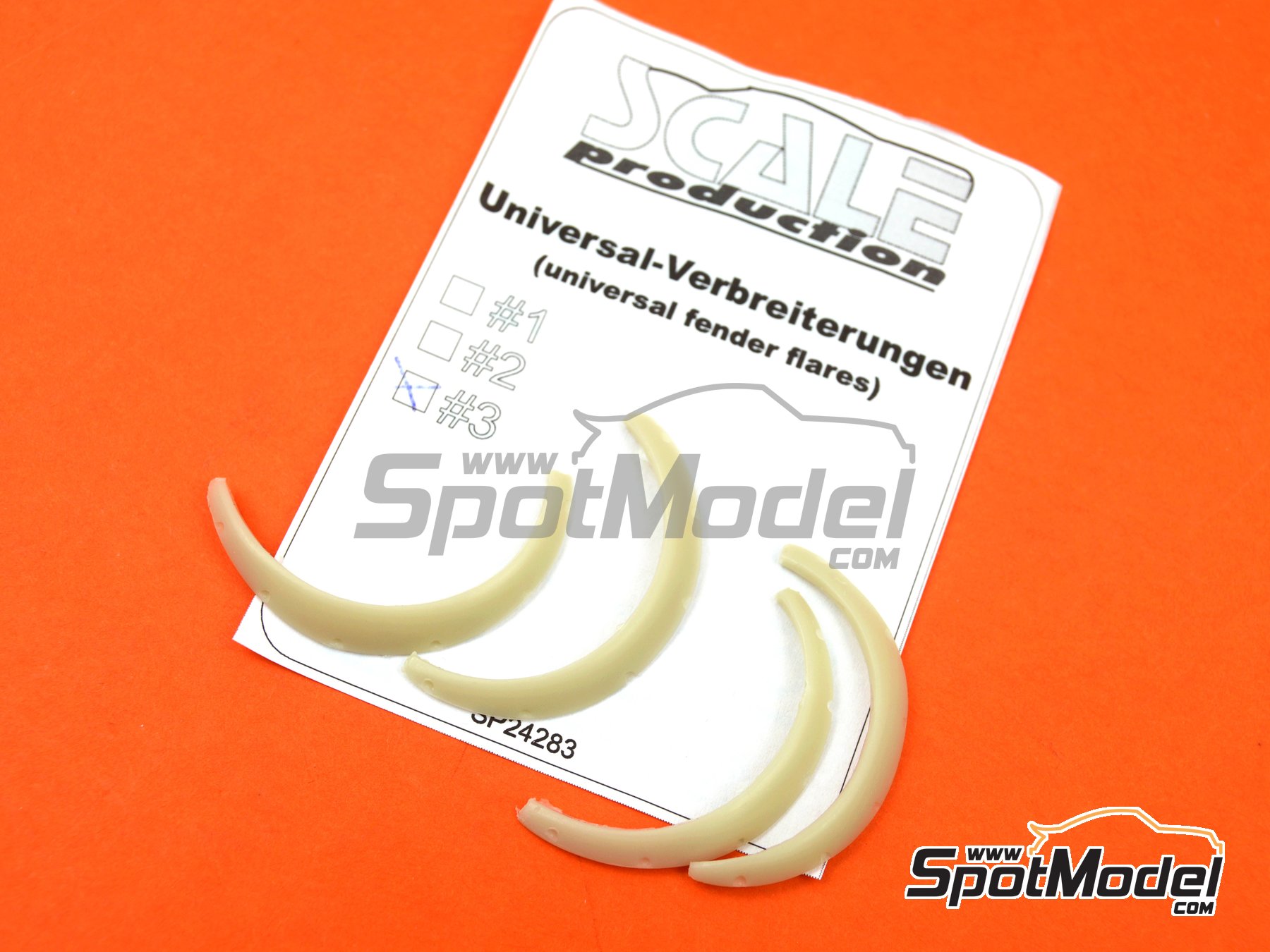 Image 2: Aletines universales - Tipo 3 | Detalle en escala&nbsp;1/24 fabricado por Scale Production (ref.&nbsp;SP24283-3, tambien SP24283#3)