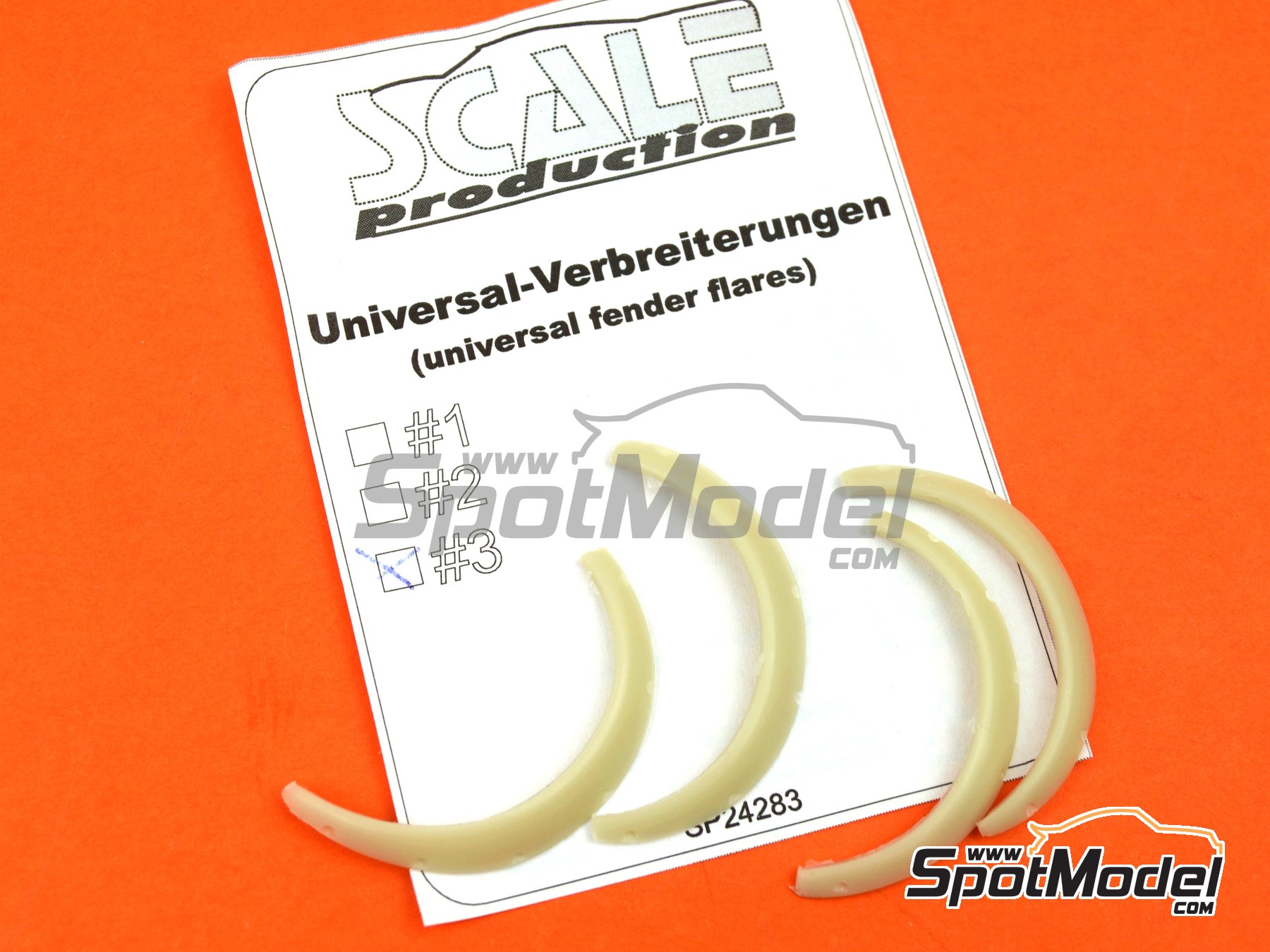 Image 3: Aletines universales - Tipo 3 | Detalle en escala&nbsp;1/24 fabricado por Scale Production (ref.&nbsp;SP24283-3, tambien SP24283#3)