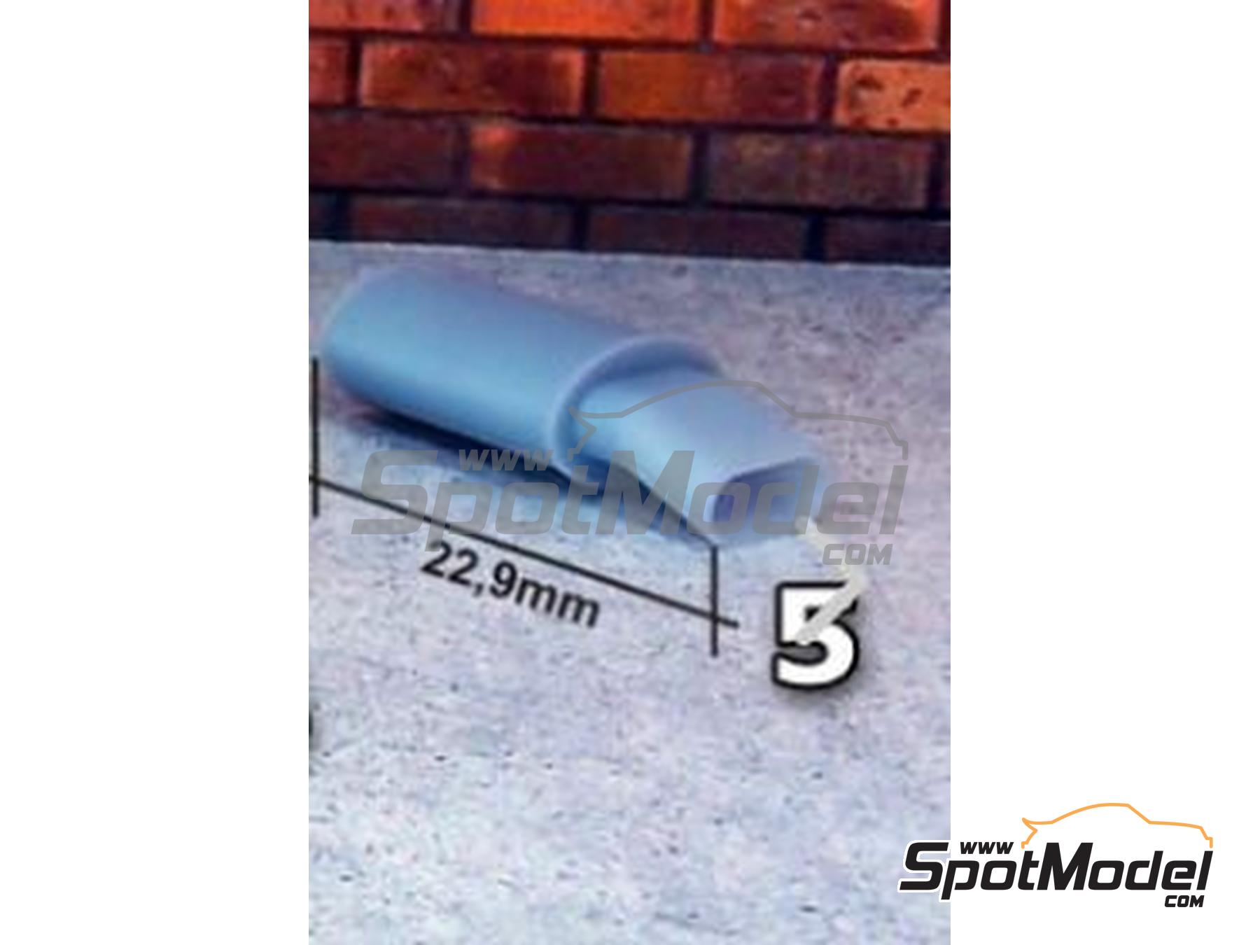 Image 1: Exhaust muffler - Type 5 | Exhaust in 1/24 scale manufactured by Scale Production (ref. SP24303-5, also SP24303#5)