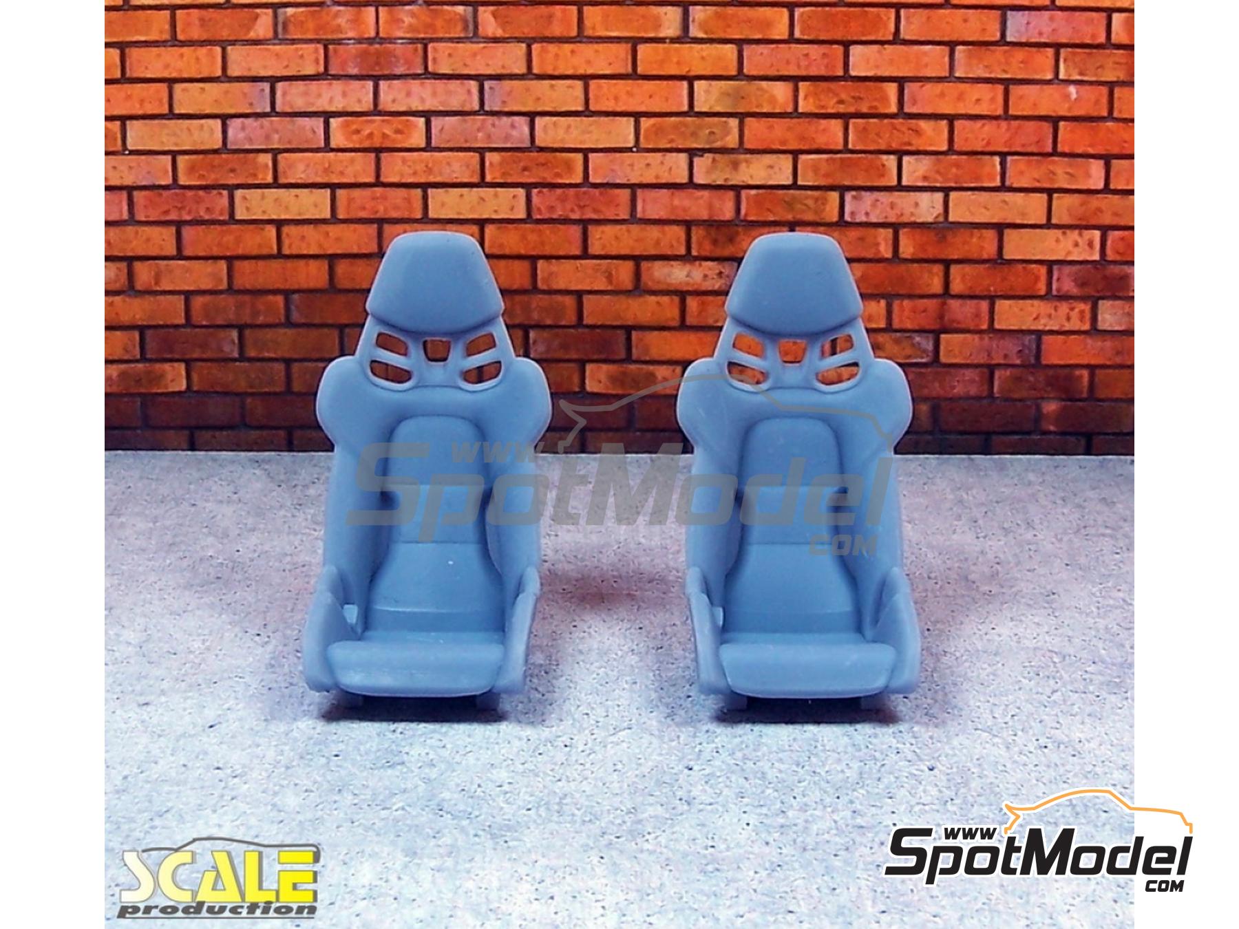 Image 1: 918 sports seats | Seat in 1/24 scale manufactured by Scale Production (ref.&nbsp;SP24309)