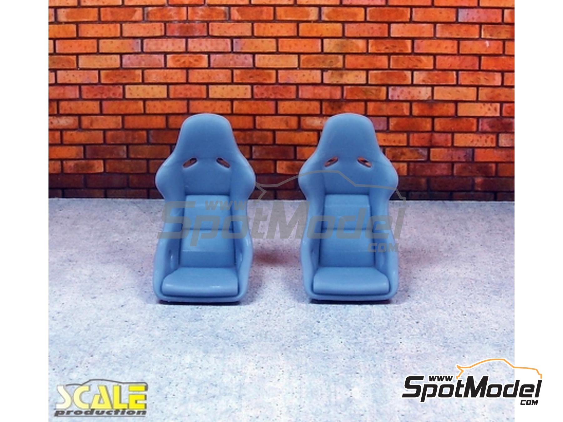 Image 1: Recaro PolePosition seats | Seat in 1/24 scale manufactured by Scale Production (ref.&nbsp;SP24313)