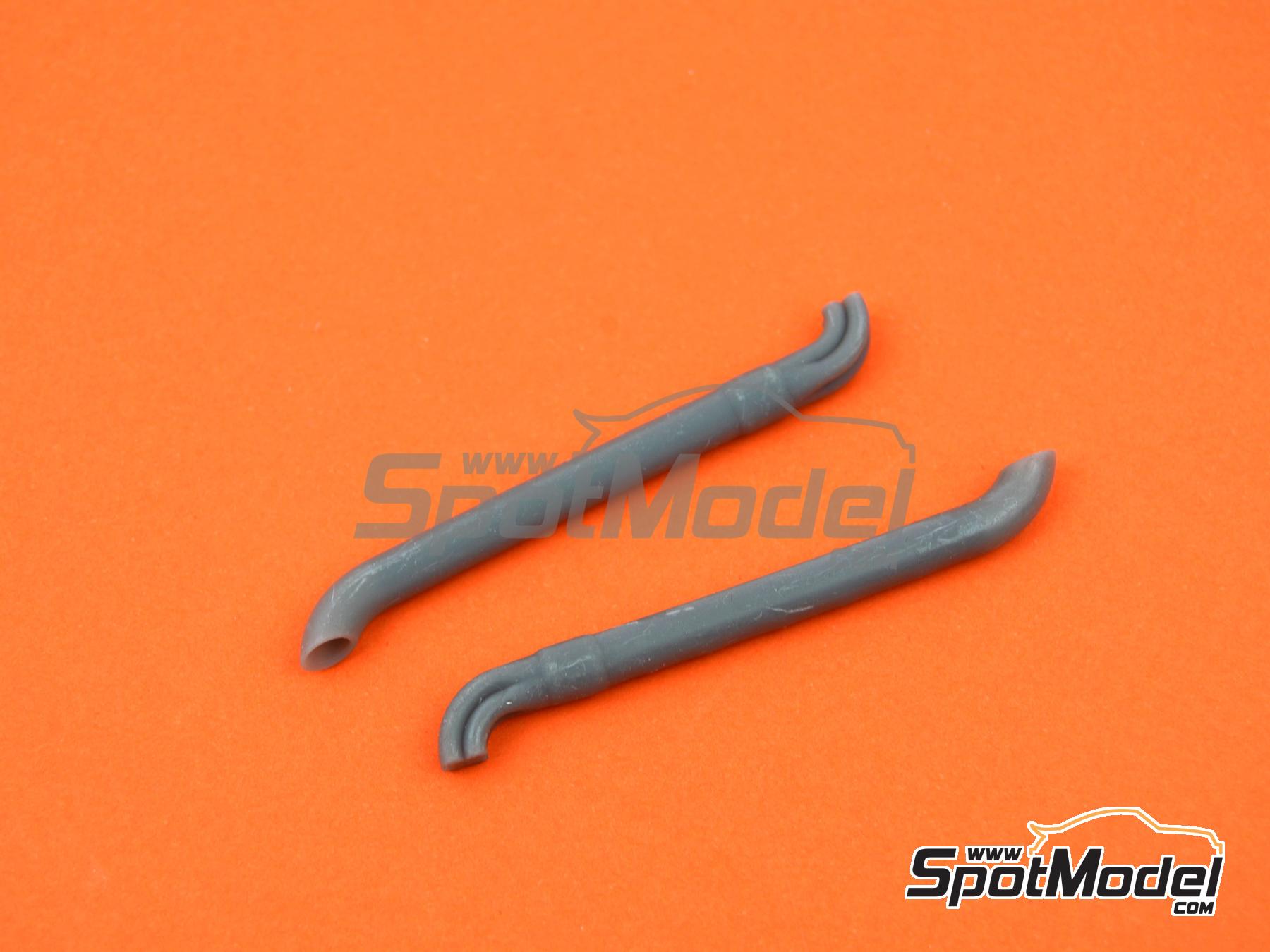 Image 3: Sidepipes - Type 2 | Exhaust in 1/24 scale manufactured by Scale Production (ref. SP24316-2, also SP24316#2)
