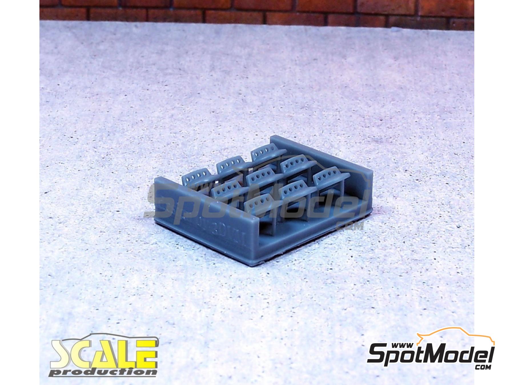Image 2: Tapones dep&oacute;sito de combustible tipo Porsche 917 - 908 - 911RSR | Detalle en escala&nbsp;1/24 fabricado por Scale Production (ref.&nbsp;SP24338)