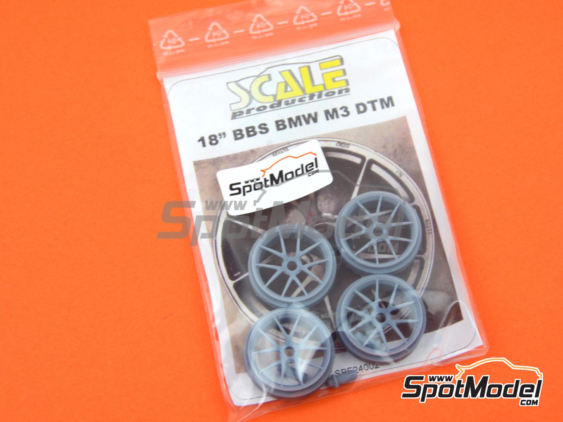 Image 7: BBS 18 inches for BMW M3 - DTM - Deutsche Tourenwagen Masters 2012 and 2013 | Rims in 1/24 scale manufactured by Scale Production (ref.&nbsp;SPF24002)