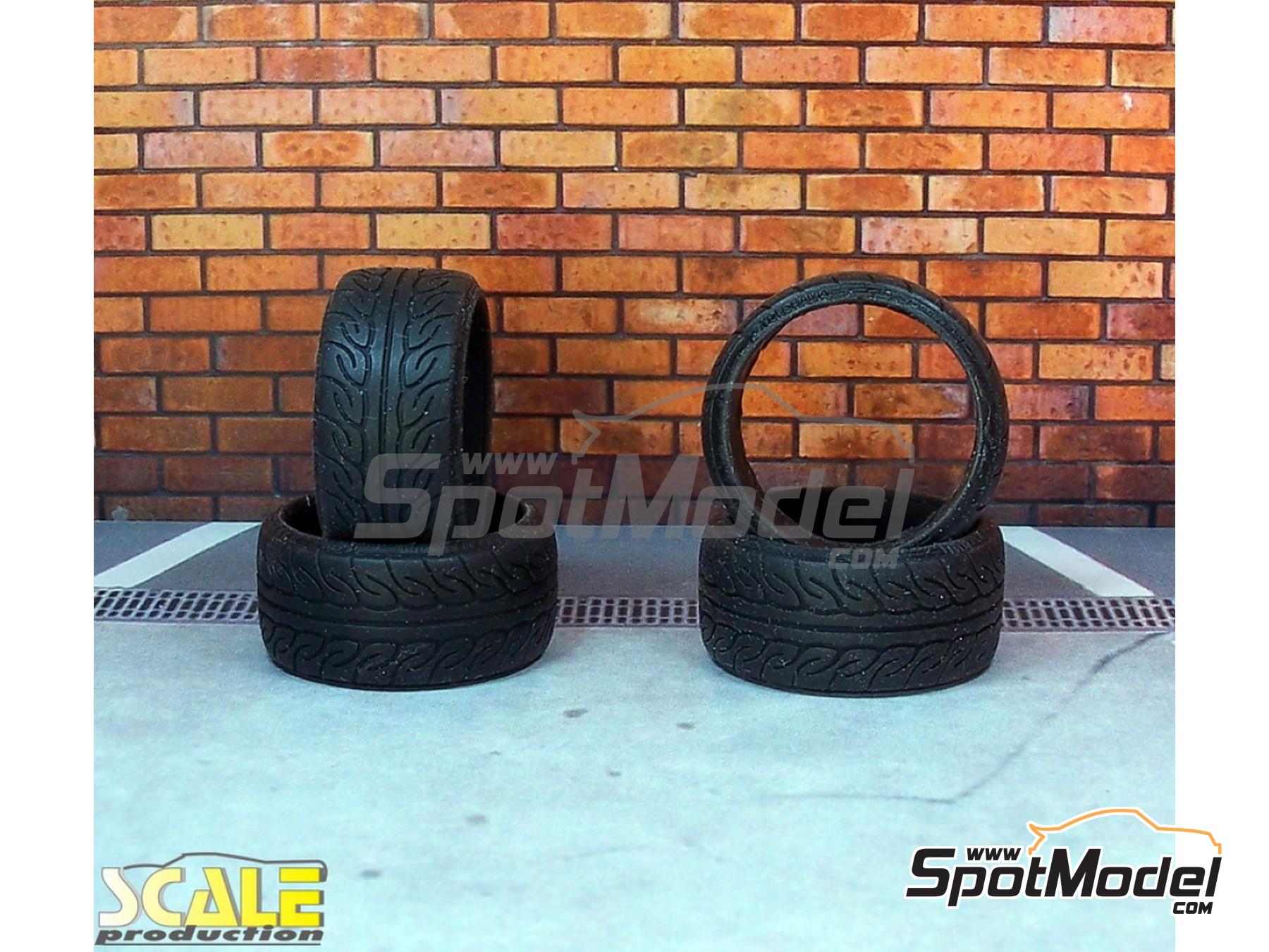 Image 1: Yokohama Advan Neova 19/20 inches | Tyre set in 1/24 scale manufactured by Scale Production (ref.&nbsp;SPR24030)