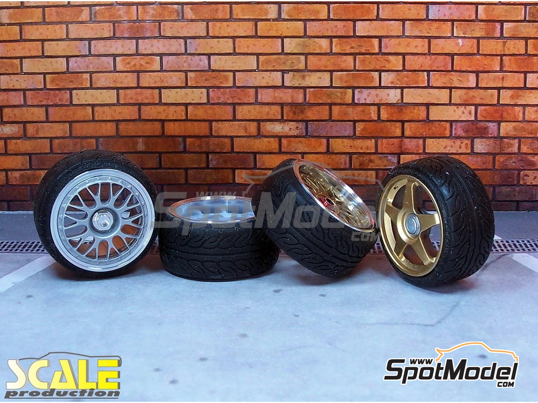 Image 3: Yokohama Advan Neova 19/20 inches | Tyre set in 1/24 scale manufactured by Scale Production (ref.&nbsp;SPR24030)