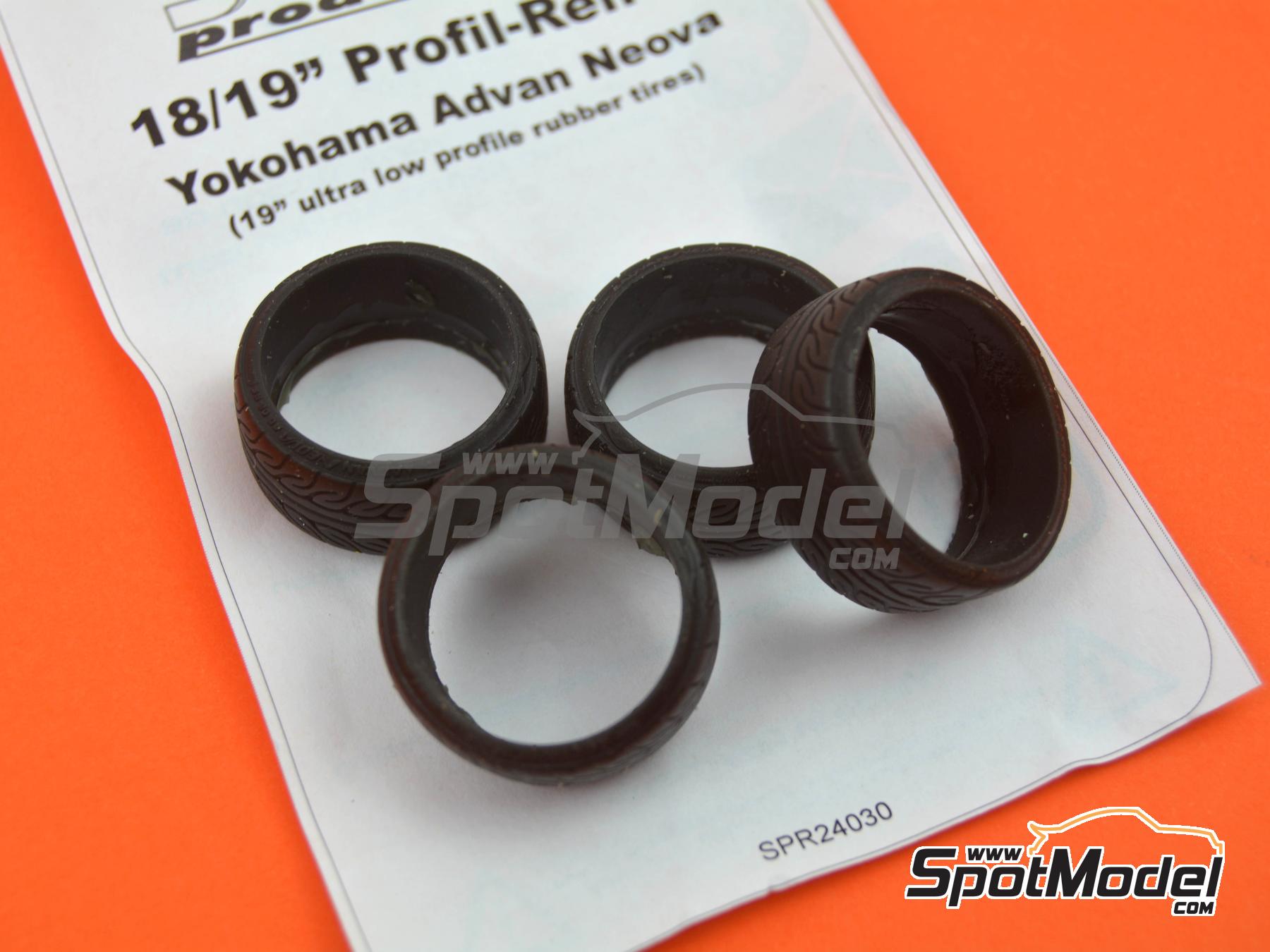 Image 4: Yokohama Advan Neova 19/20 inches | Tyre set in 1/24 scale manufactured by Scale Production (ref.&nbsp;SPR24030)