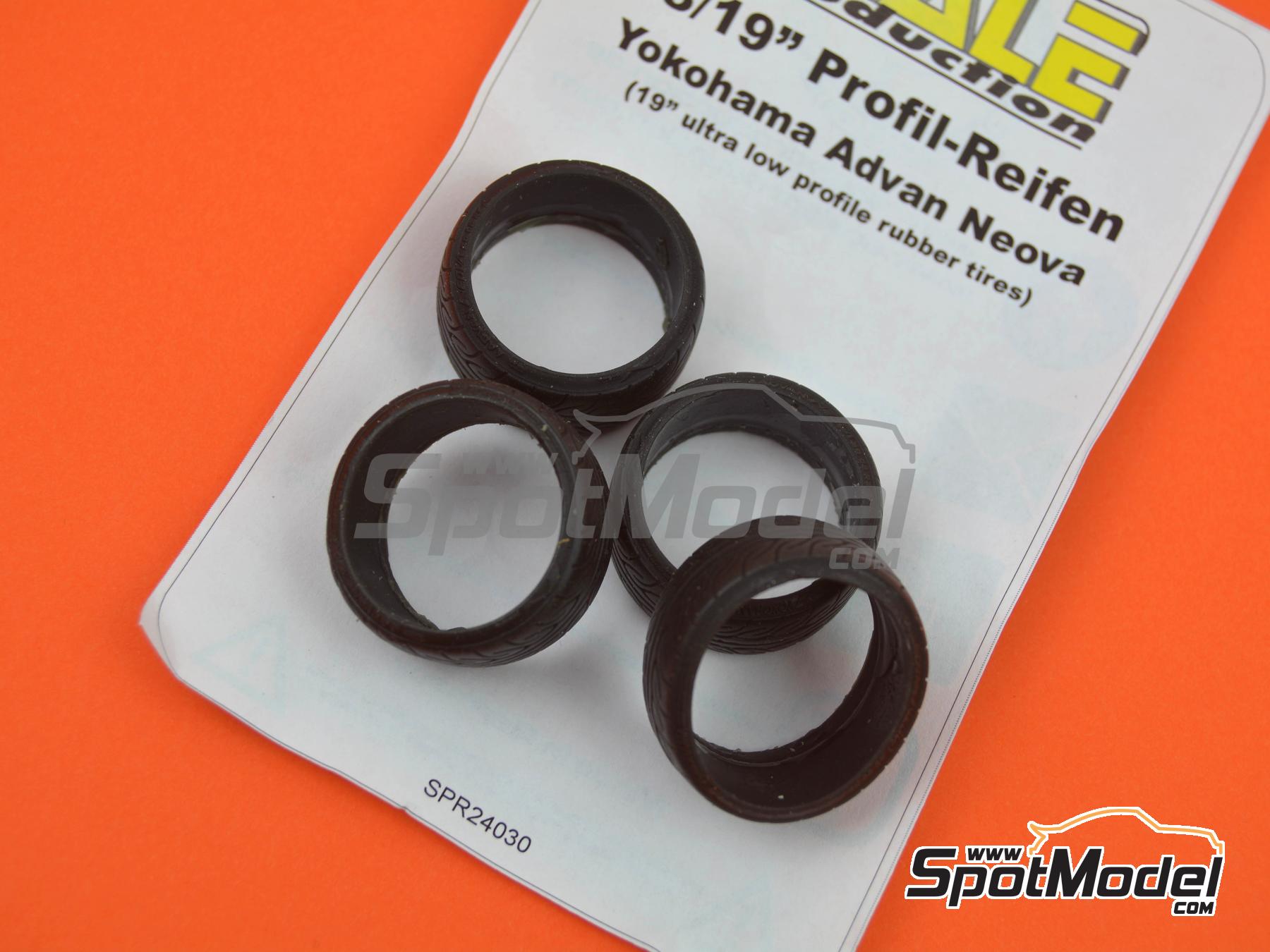 Image 5: Yokohama Advan Neova 19/20 inches | Tyre set in 1/24 scale manufactured by Scale Production (ref.&nbsp;SPR24030)