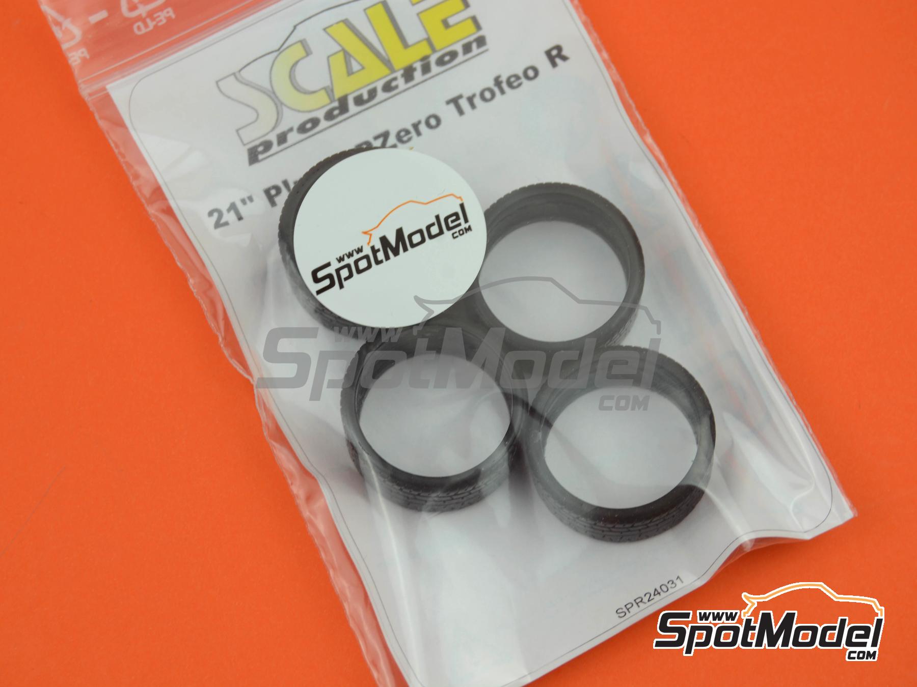 Image 3: Pirelli PZero Trofeo R de 21 pulgadas | Neum&aacute;ticos en escala&nbsp;1/24 fabricado por Scale Production (ref.&nbsp;SPR24031)