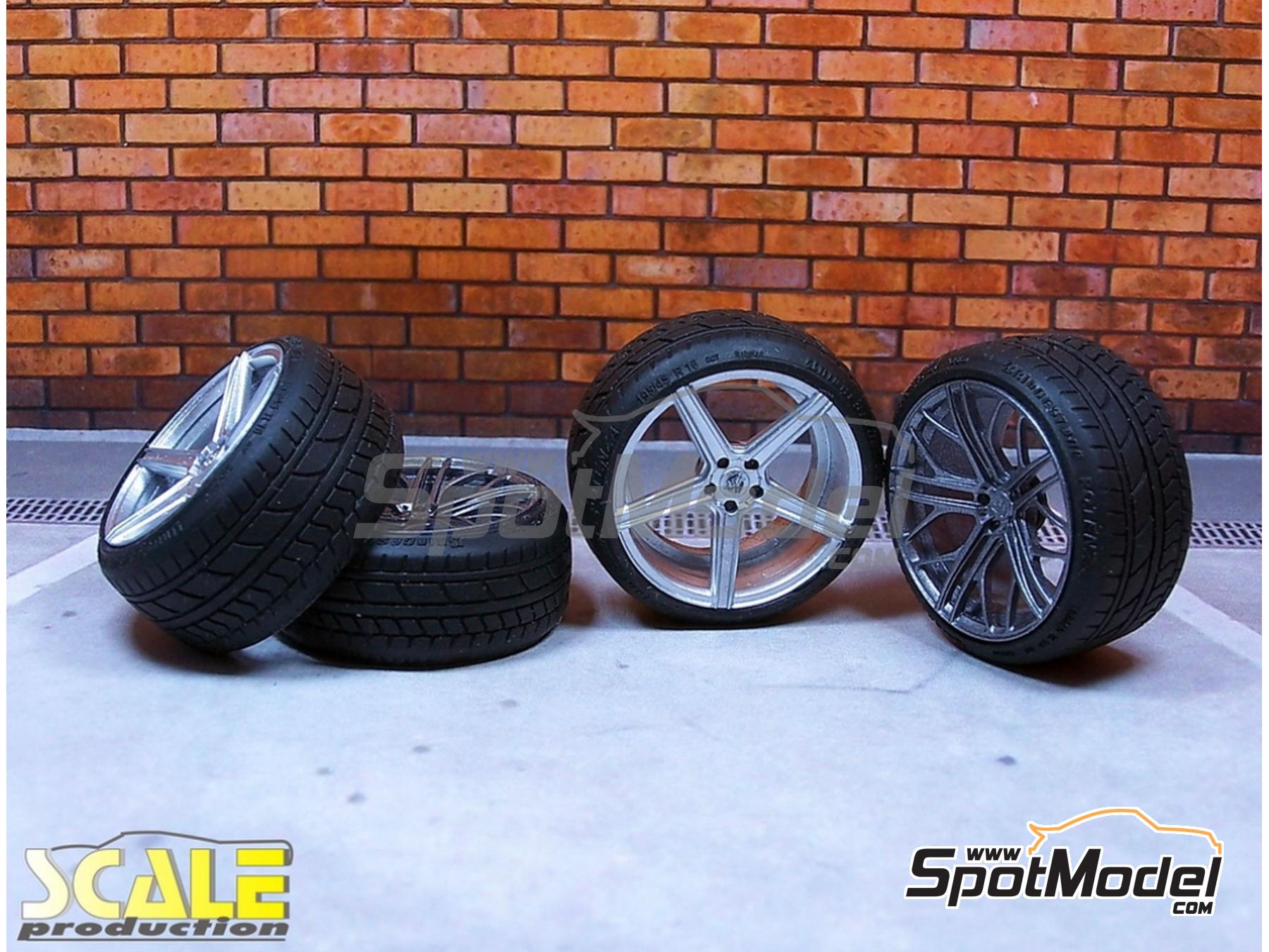 Image 3: Bridgestone de 21 pulgadas Perfil "estirado" | Neum&aacute;ticos en escala&nbsp;1/24 fabricado por Scale Production (ref.&nbsp;SPR24032)