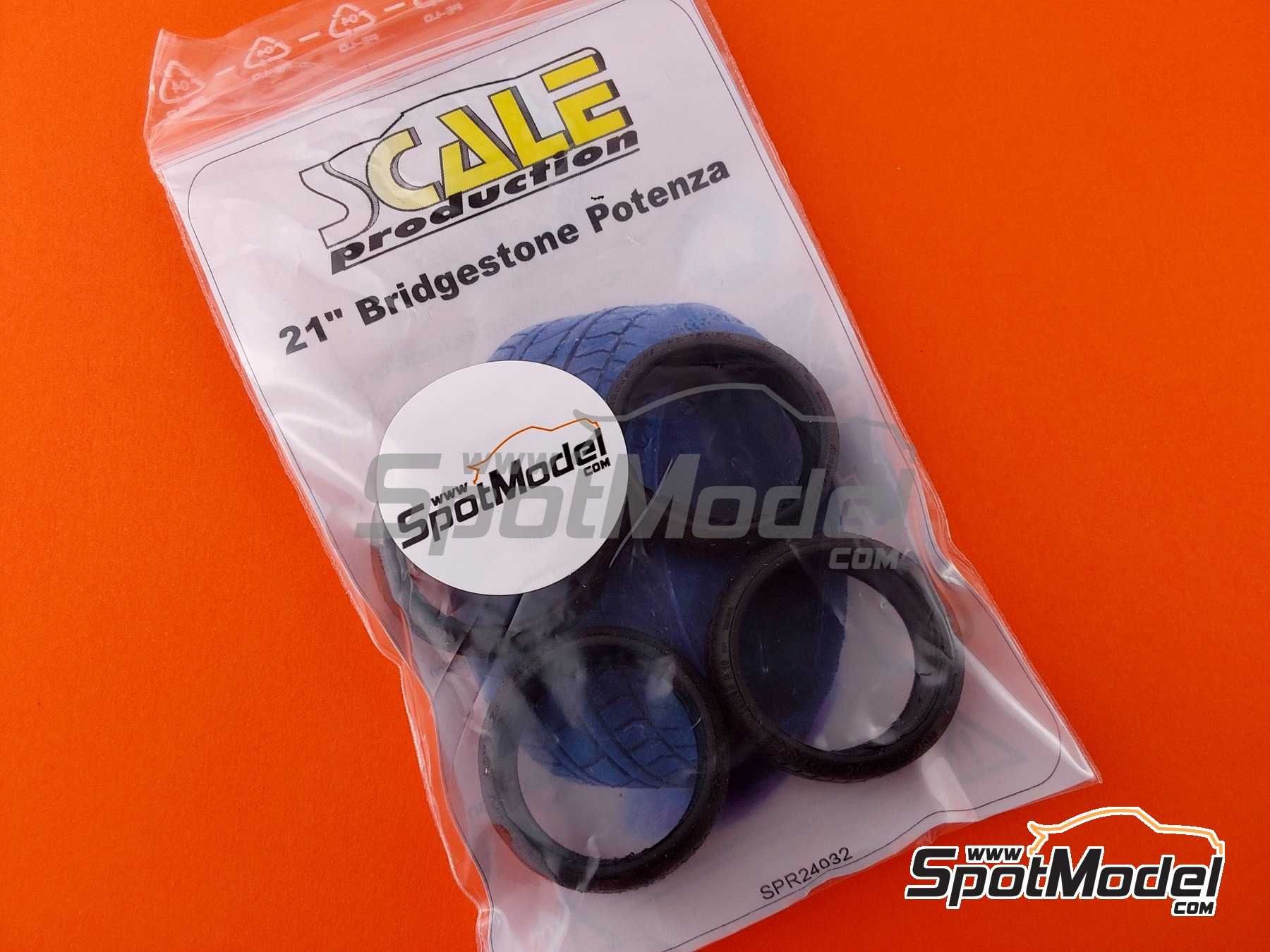 Image 6: Bridgestone de 21 pulgadas Perfil "estirado" | Neum&aacute;ticos en escala&nbsp;1/24 fabricado por Scale Production (ref.&nbsp;SPR24032)