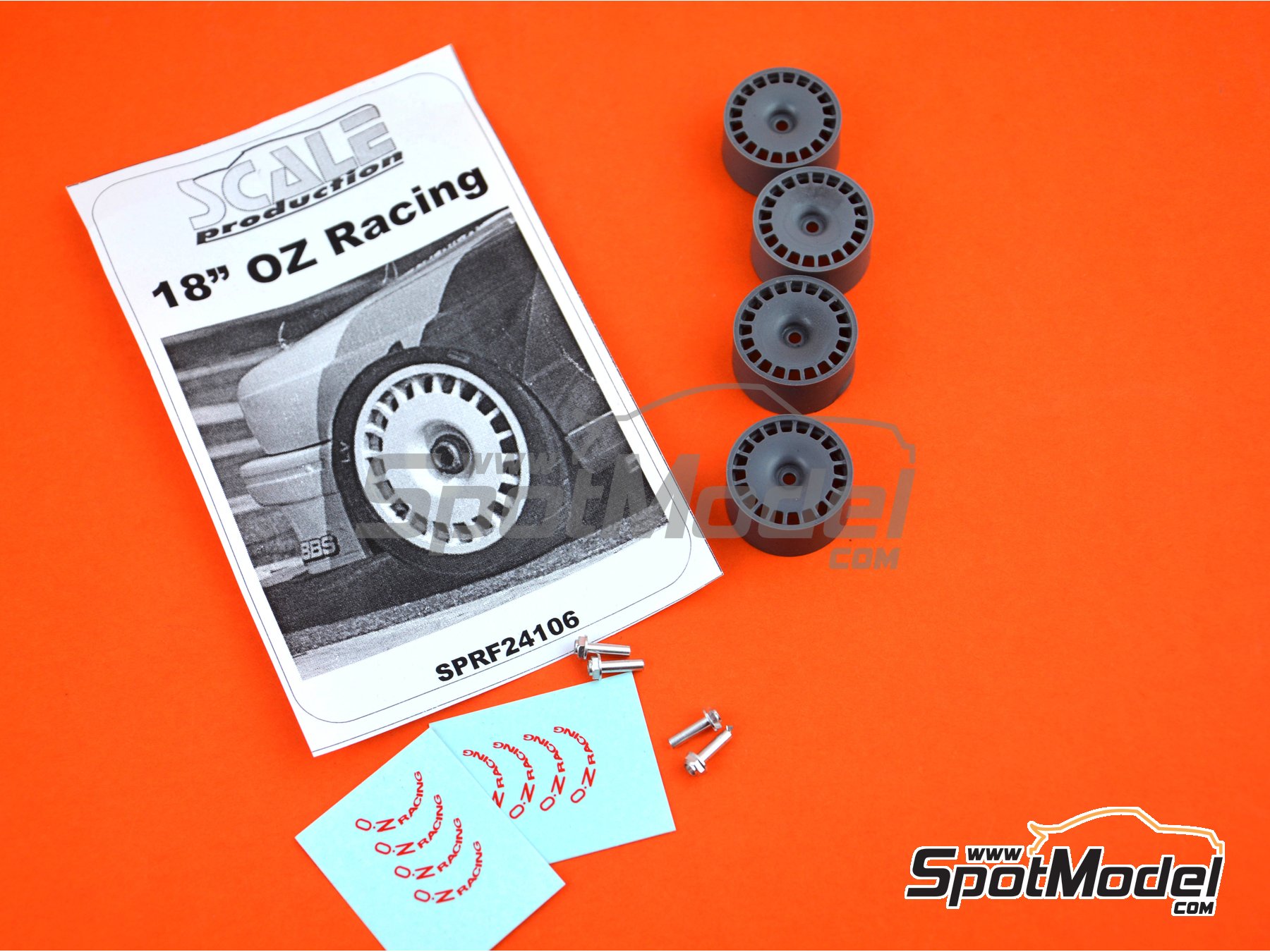 Image 8: OZ Racing DTM 18 pulgadas | Llantas en escala&nbsp;1/24 fabricado por Scale Production (ref.&nbsp;SPRF24106)