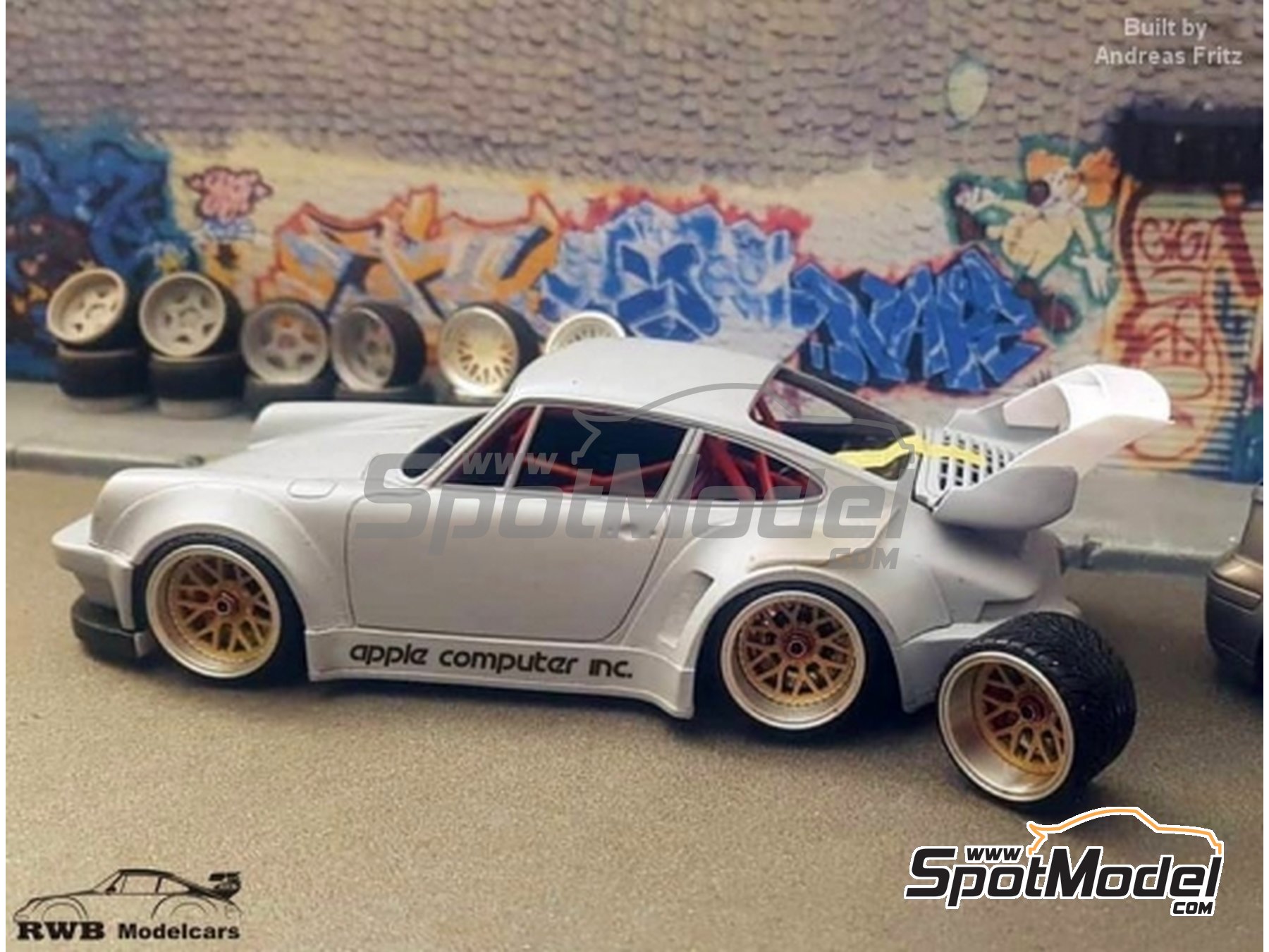 Image 2: 19 inches Messer ME15-3 without tyres | Rims and tyres set in 1/24 scale manufactured by Scale Production (ref.&nbsp;SPRF24129)