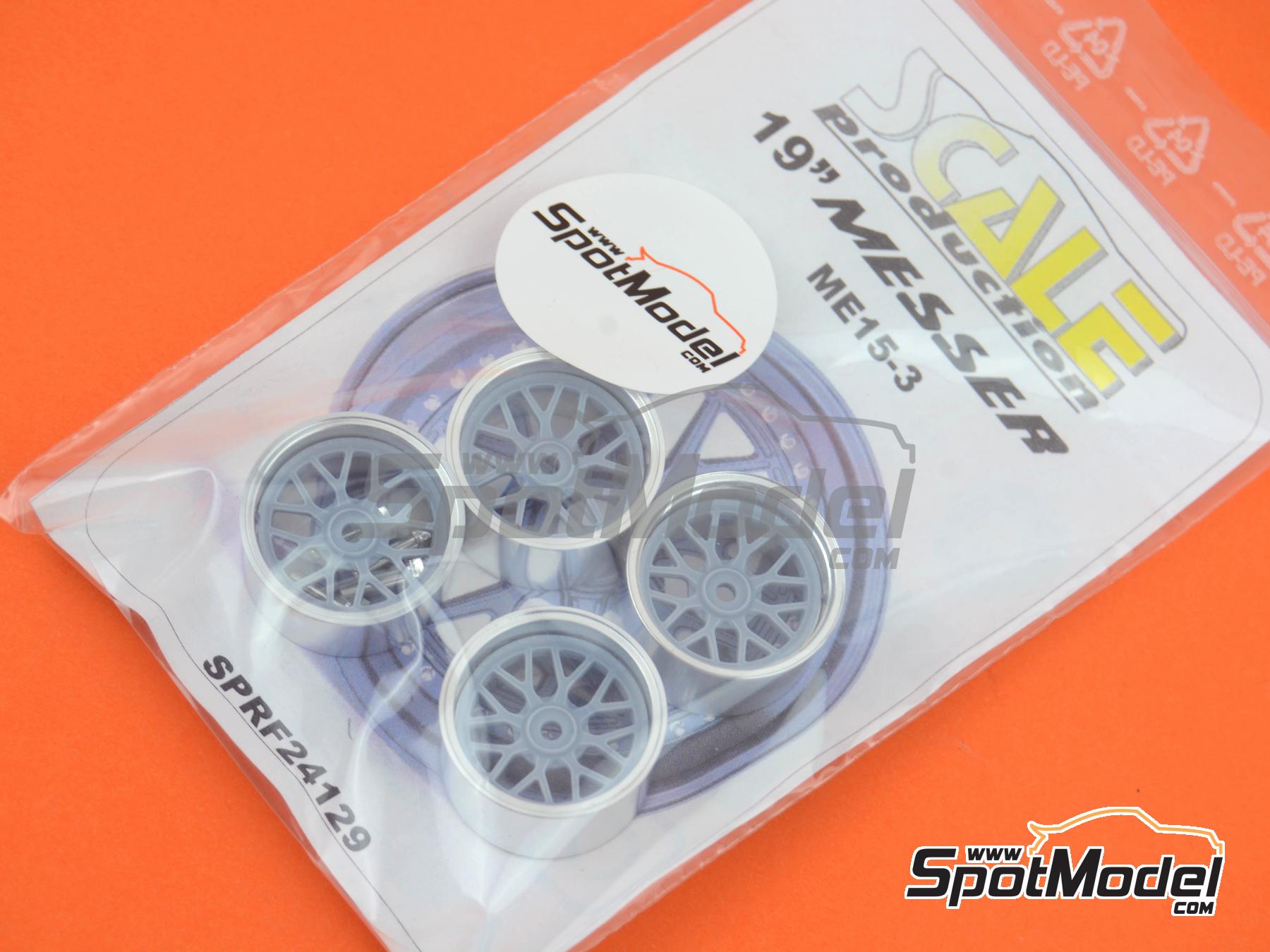Image 5: 19 inches Messer ME15-3 without tyres | Rims and tyres set in 1/24 scale manufactured by Scale Production (ref.&nbsp;SPRF24129)