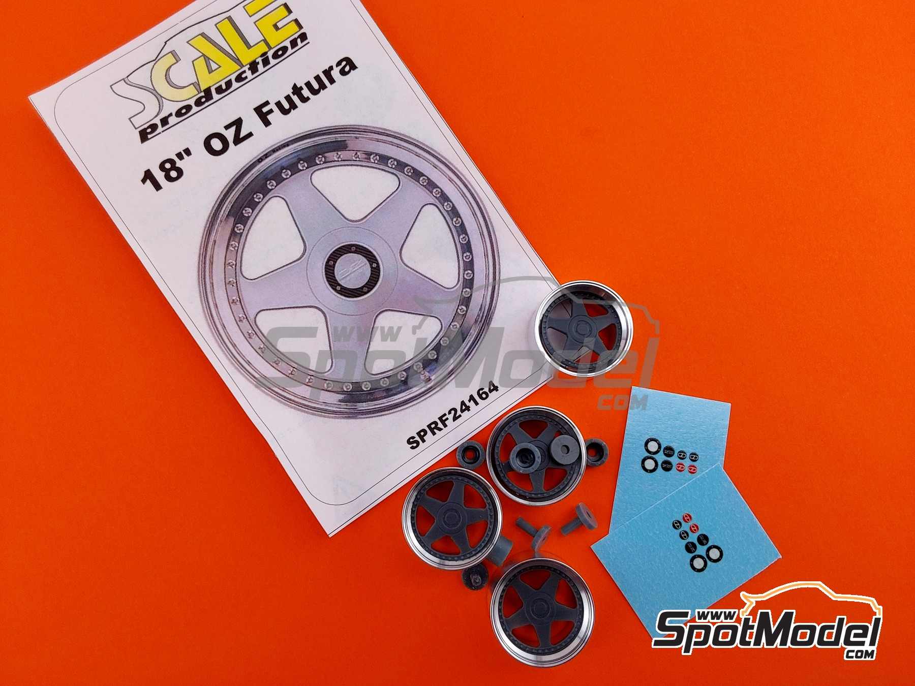 Image 7: OZ Futura 18 inches | Rims in 1/24 scale manufactured by Scale Production (ref. SPRF24164)