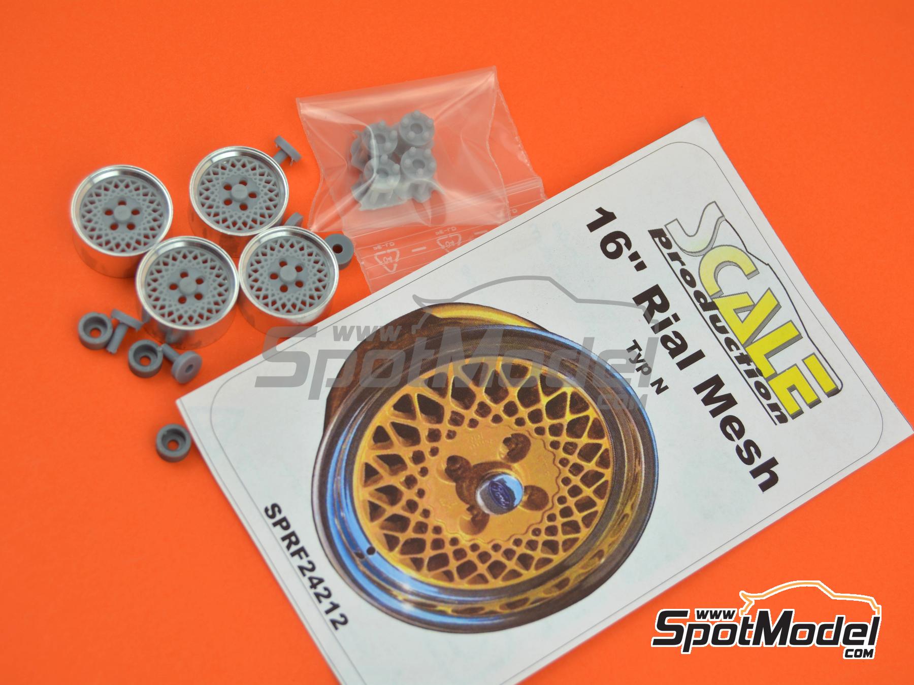 Image 9: Rial Mesh Type N 16 inches | Rims in 1/24 scale manufactured by Scale Production (ref.&nbsp;SPRF24212)