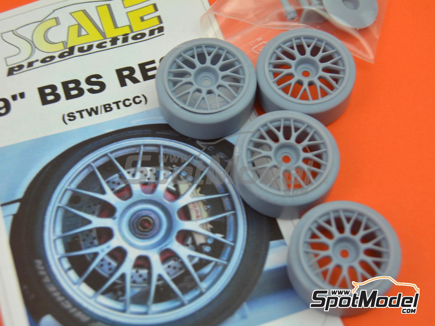 Image 7: BBS RE276 (STW/BTCC) 19 inches | Rims and tyres set in 1/24 scale manufactured by Scale Production (ref.&nbsp;SPRF24215)
