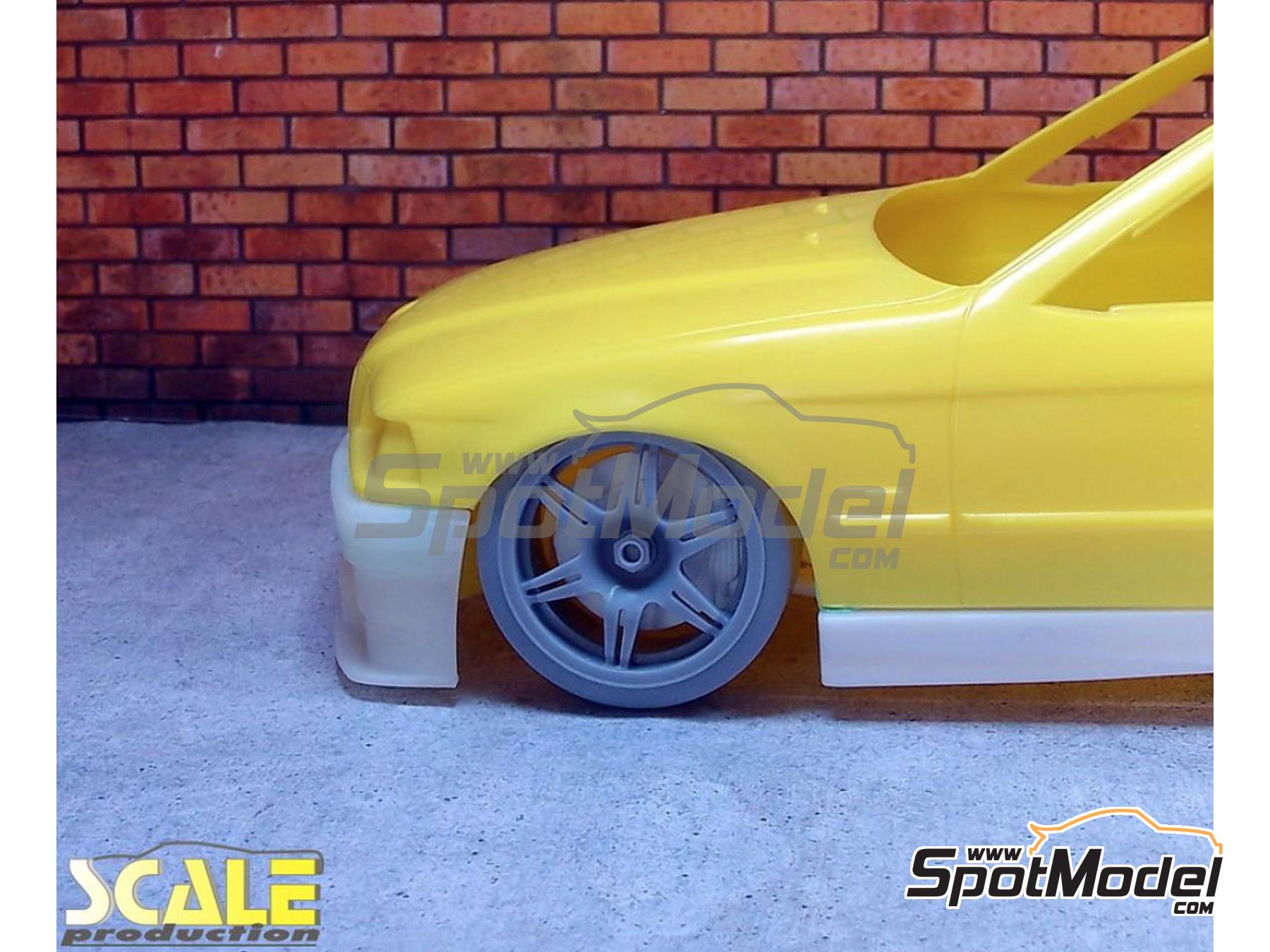 Image 3: Speedline Chrono (STW/BTCC) 18 inches | Rims and tyres set in 1/24 scale manufactured by Scale Production (ref.&nbsp;SPRF24216)