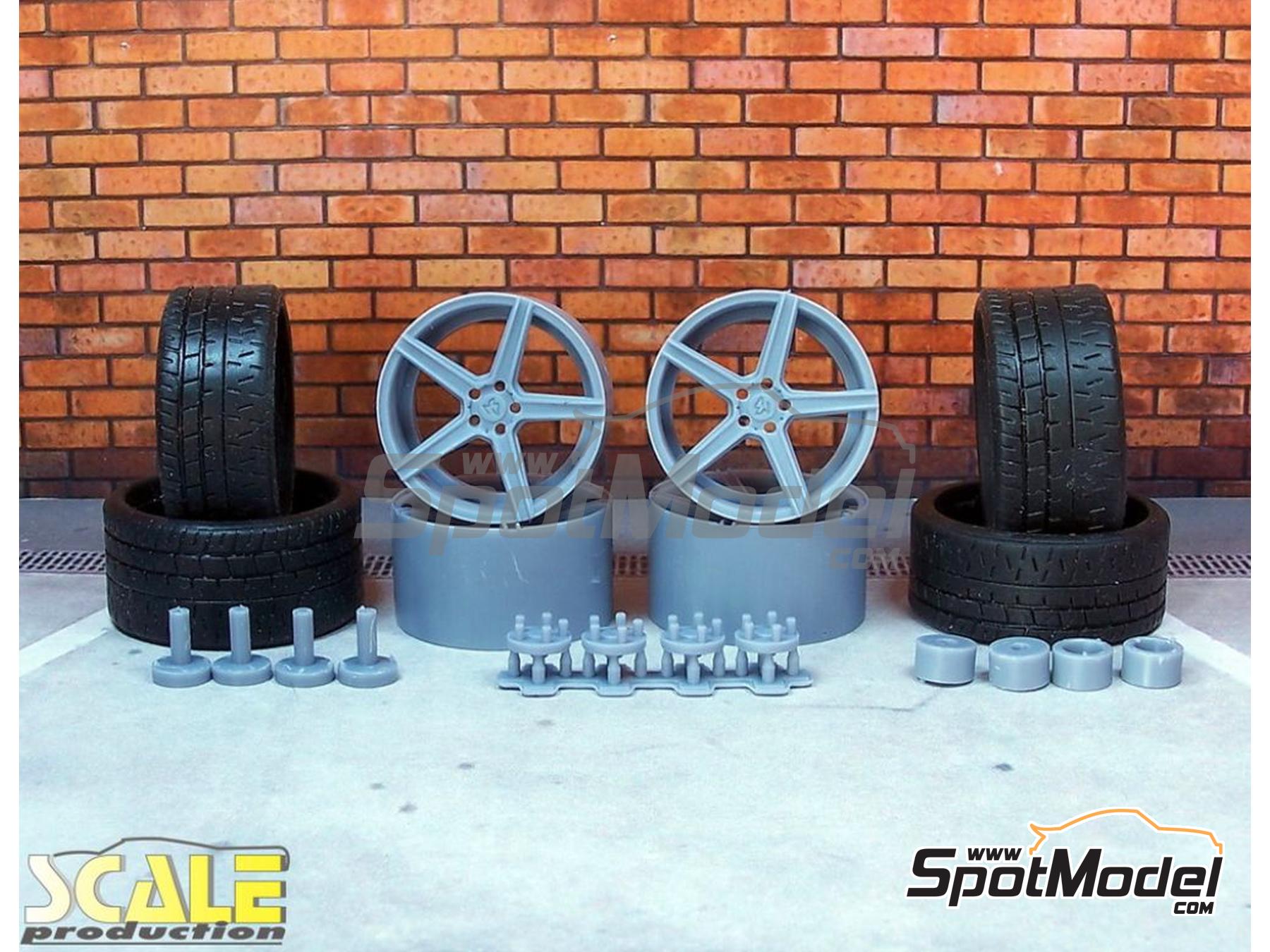 Scale Production SPRF24217: Rims 1/24 scale - MB Design KV1 21 inches ...