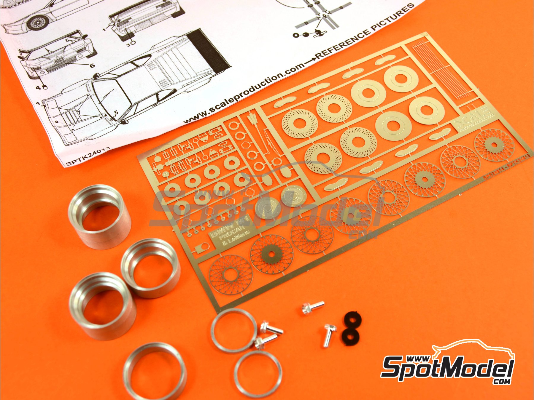 Image 1: BMW M1 Grupo B Procar | Set de mejora y detallado en escala&nbsp;1/24 fabricado por Scale Production (ref.&nbsp;SPTK24013)