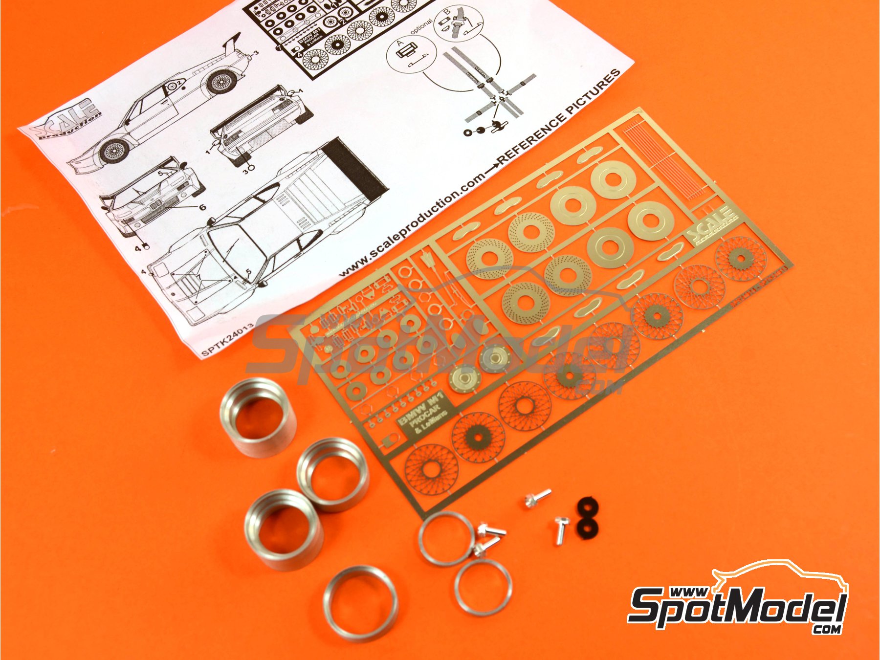 Image 9: BMW M1 Grupo B Procar | Set de mejora y detallado en escala&nbsp;1/24 fabricado por Scale Production (ref.&nbsp;SPTK24013)