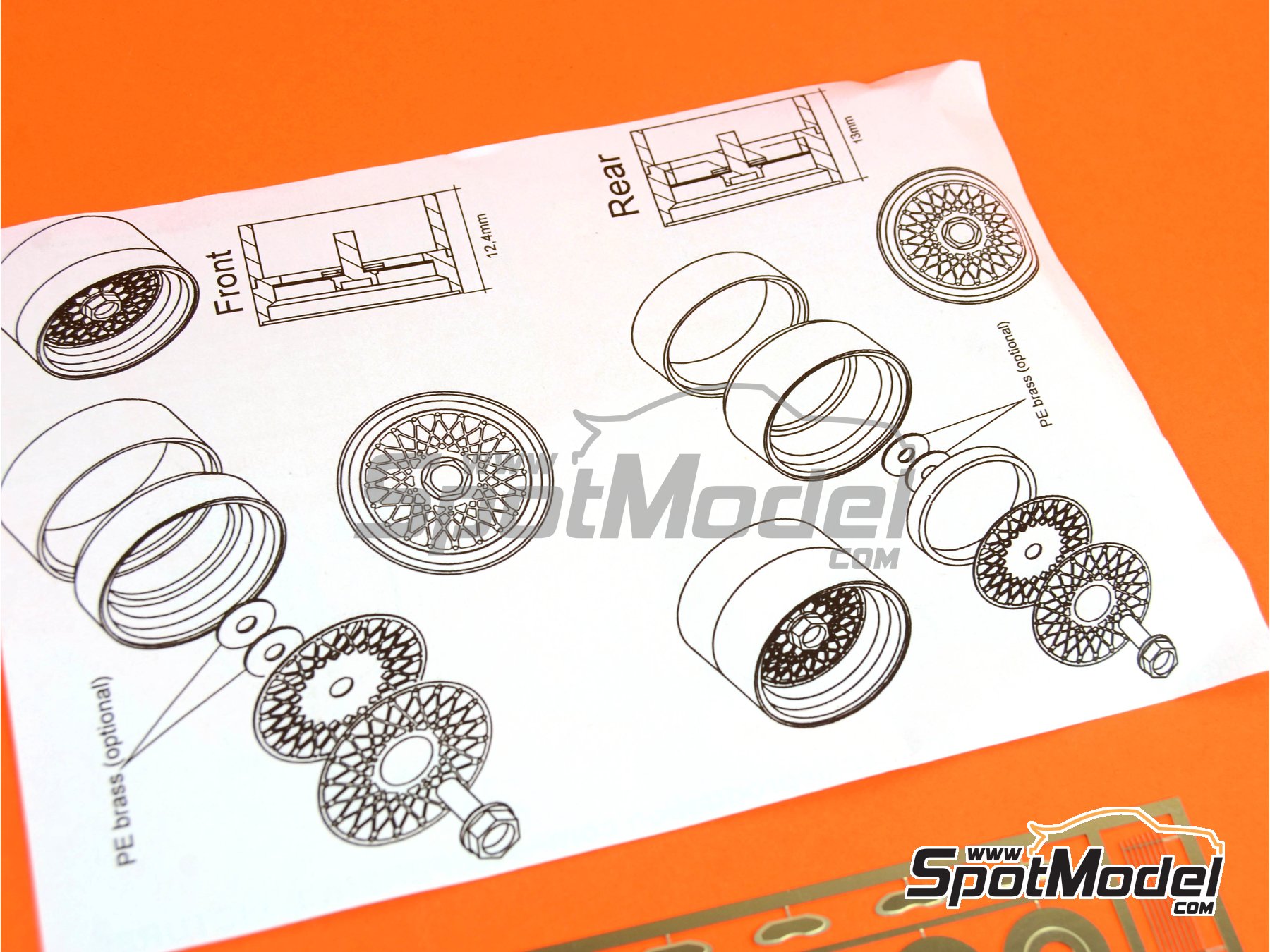 Image 10: BMW M1 Grupo B Procar | Set de mejora y detallado en escala&nbsp;1/24 fabricado por Scale Production (ref.&nbsp;SPTK24013)