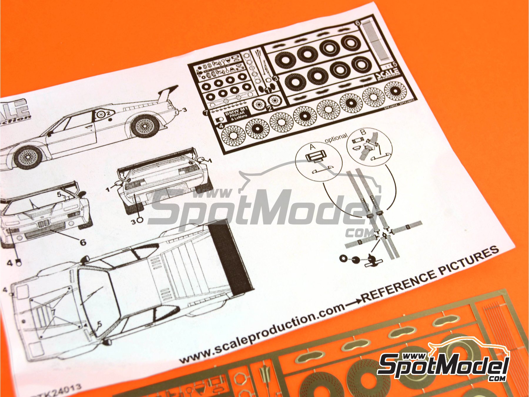 Image 11: BMW M1 Grupo B Procar | Set de mejora y detallado en escala&nbsp;1/24 fabricado por Scale Production (ref.&nbsp;SPTK24013)