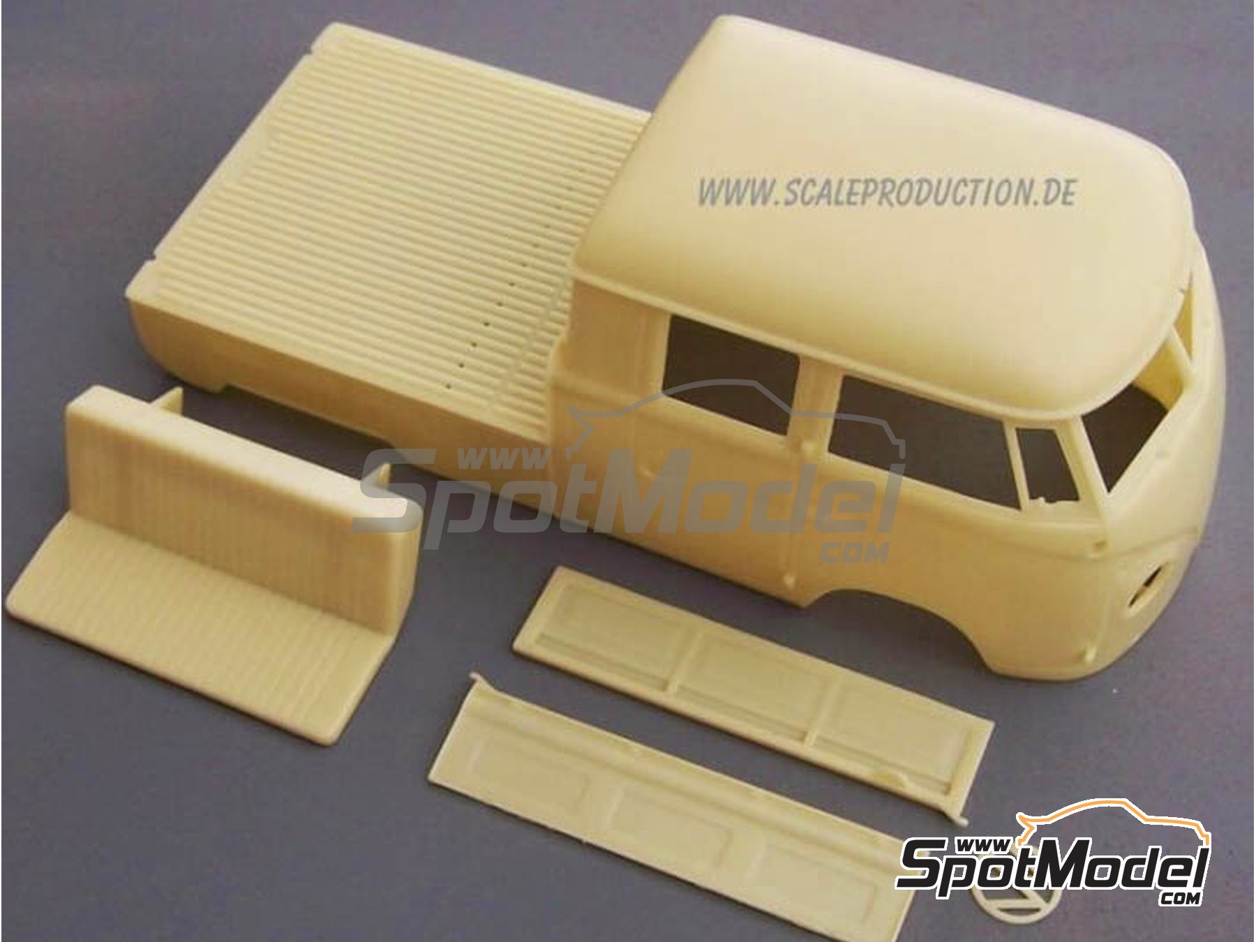 Image 1: Volkswagen Transporter T1 Doka -  1966 | Transkit in 1/24 scale manufactured by Scale Production (ref.&nbsp;SPTK24037)