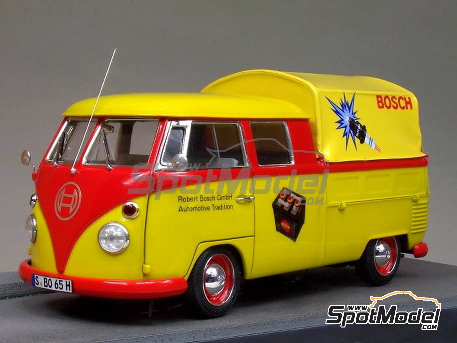 Image 2: Volkswagen Transporter T1 Doka -  1966 | Transkit in 1/24 scale manufactured by Scale Production (ref.&nbsp;SPTK24037)