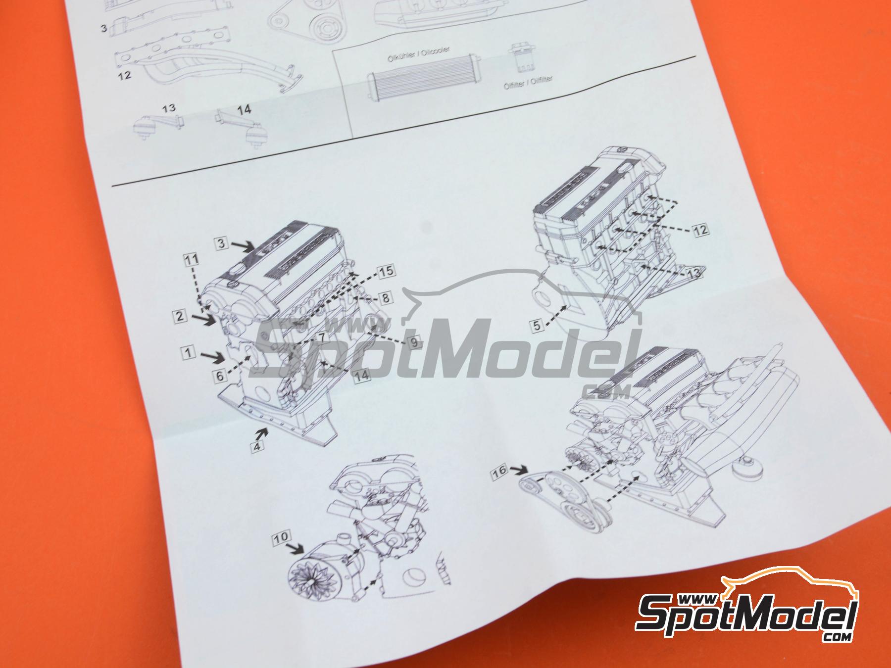 Image 6: Mercedes Benz 190 M102 - DTM - Deutsche Tourenwagen Masters | Motor en escala&nbsp;1/24 fabricado por Scale Production (ref.&nbsp;SPTK24064-1)