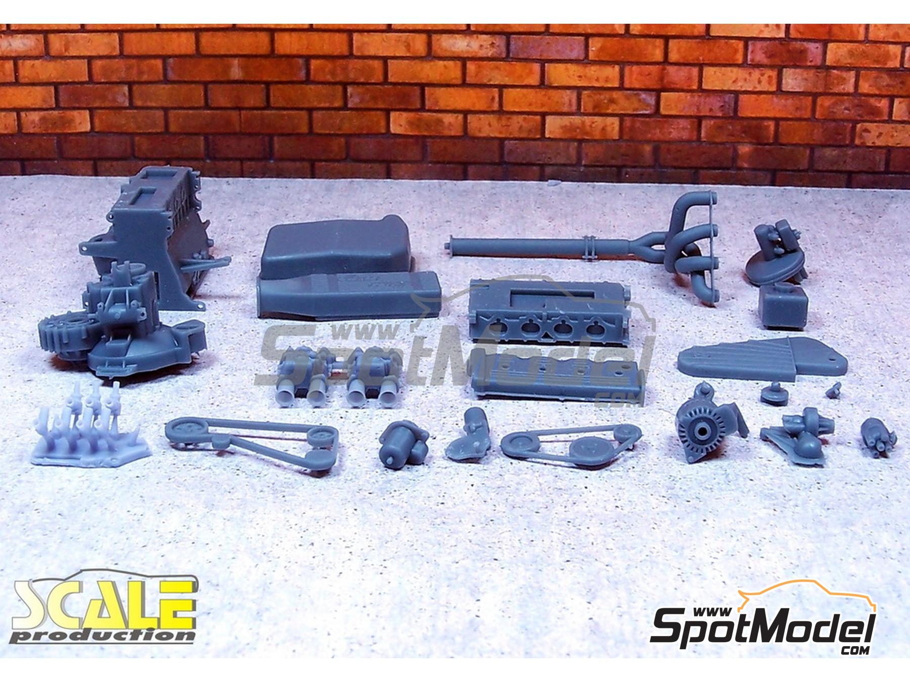 Image 1: Volkswagen 1.8L 16V with Weber carburettors | Engine in 1/24 scale manufactured by Scale Production (ref.&nbsp;SPTK24065--W, also SPTK24065W)