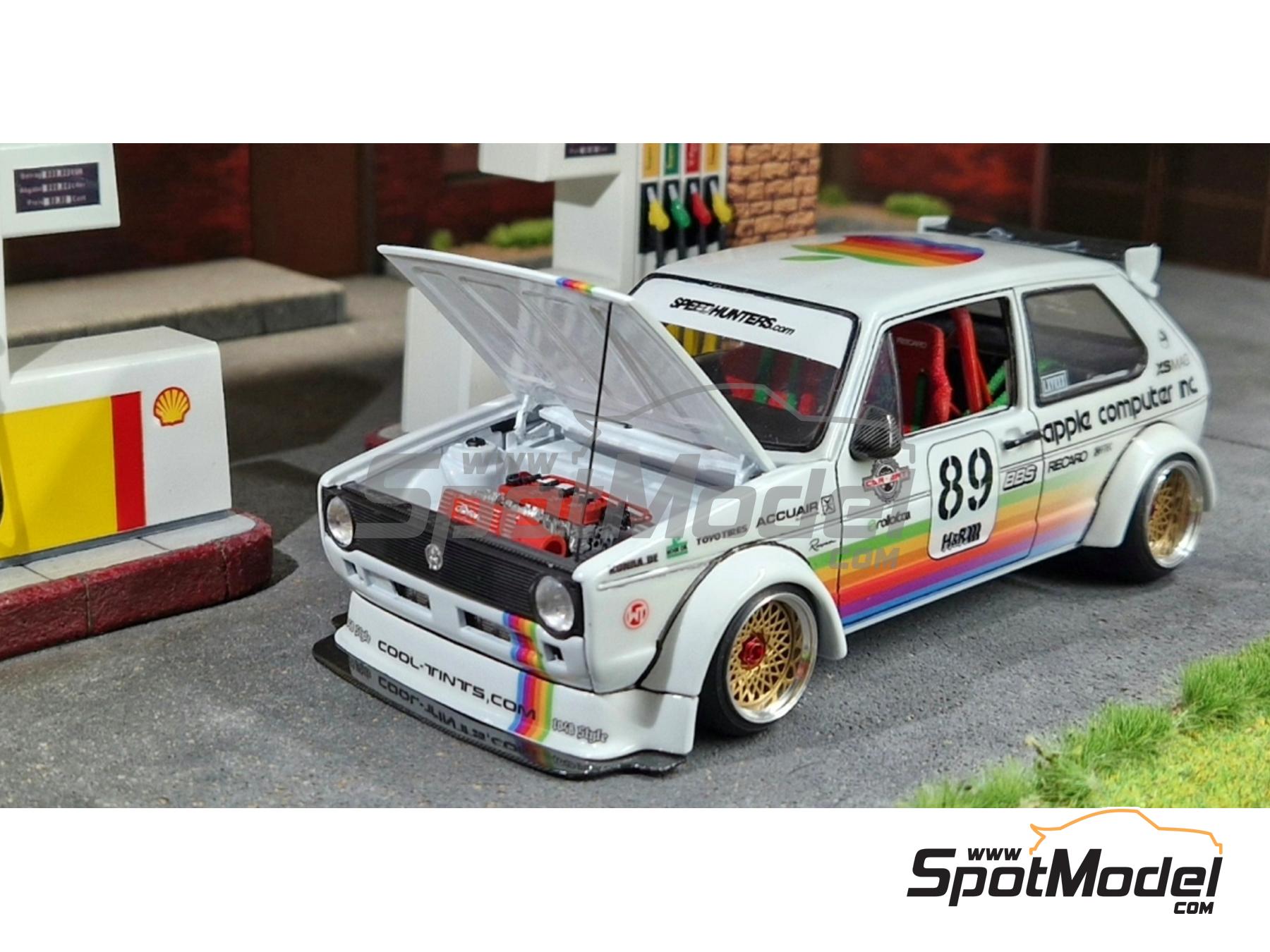 Image 4: Volkswagen Golf MK.I racecar engine bay | Detail in 1/24 scale manufactured by Scale Production (ref.&nbsp;SPTK24065M)
